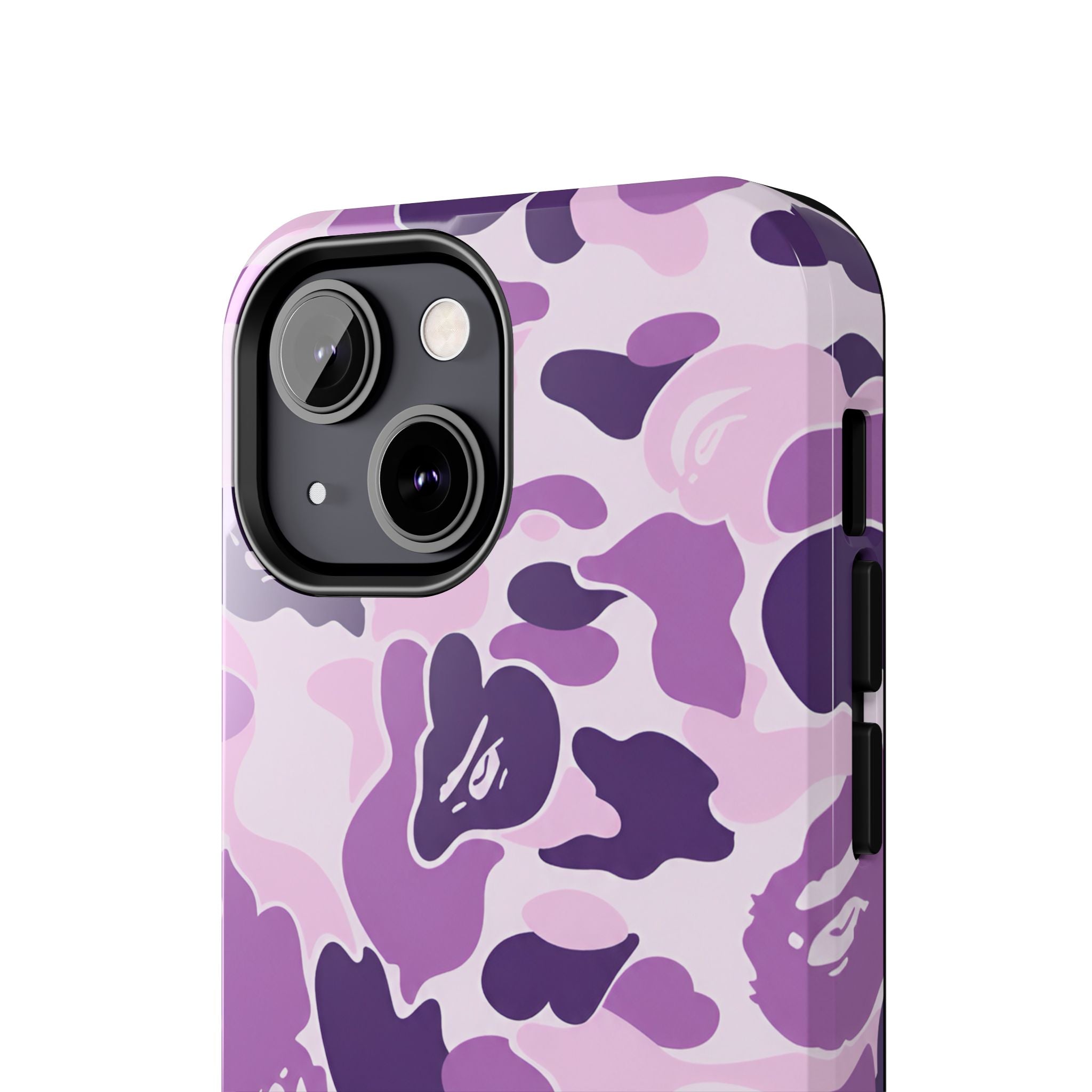 Purple Bape Print Phone Case