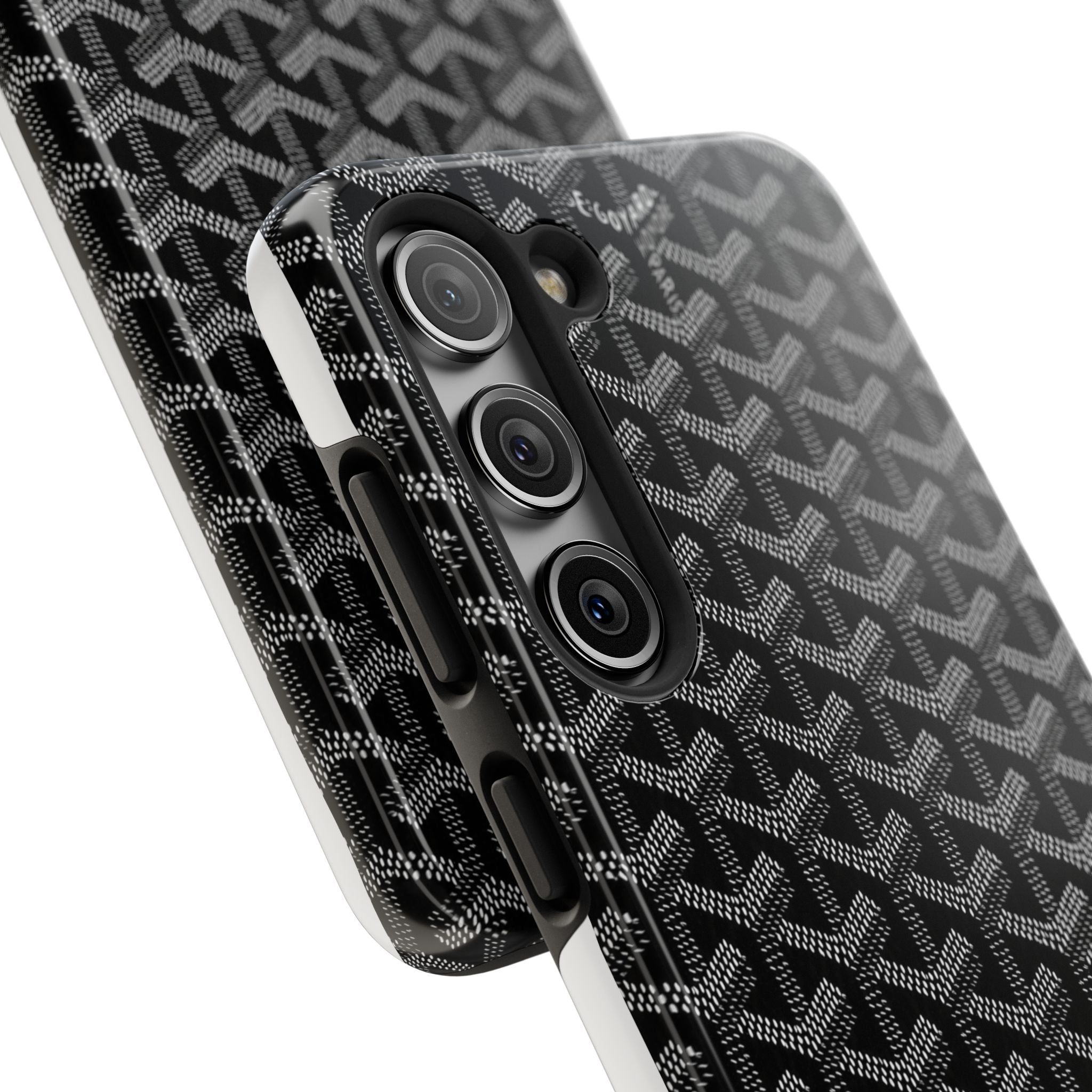 Black Goyard Phone Case