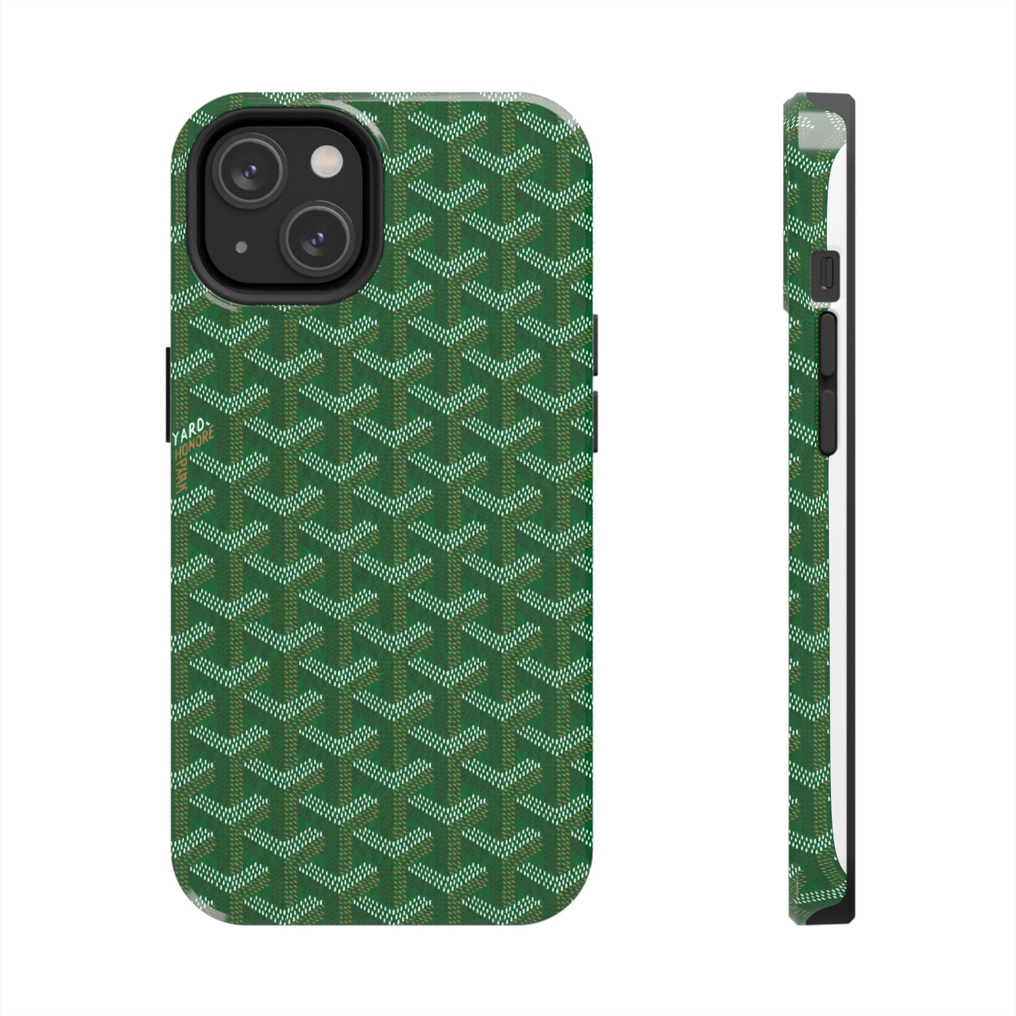 Green Goyard Phone Case