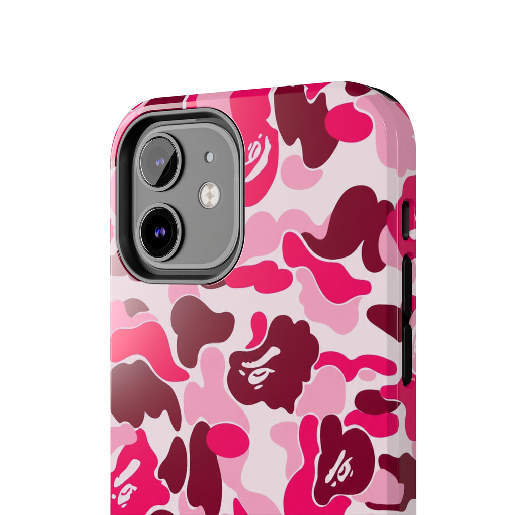Pink Bape Print Phone Case