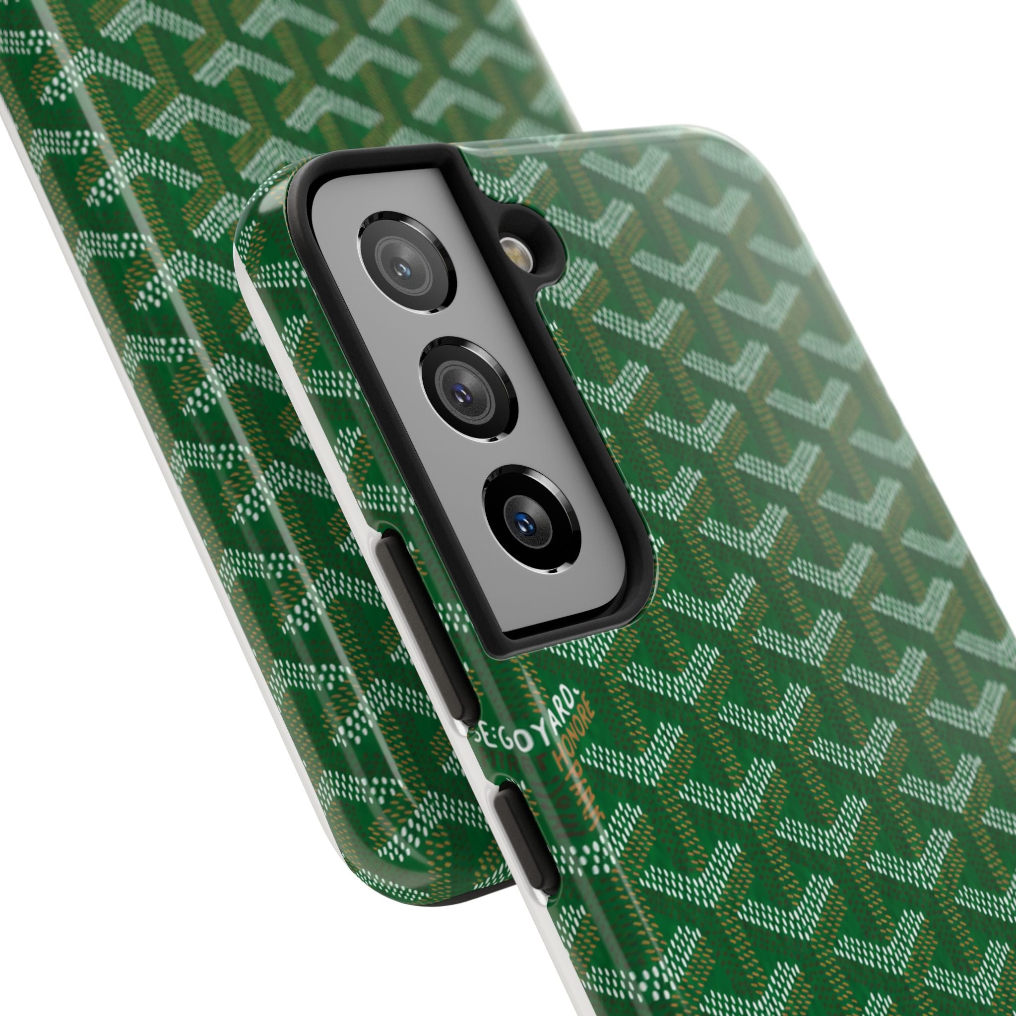 Green Goyard Phone Case
