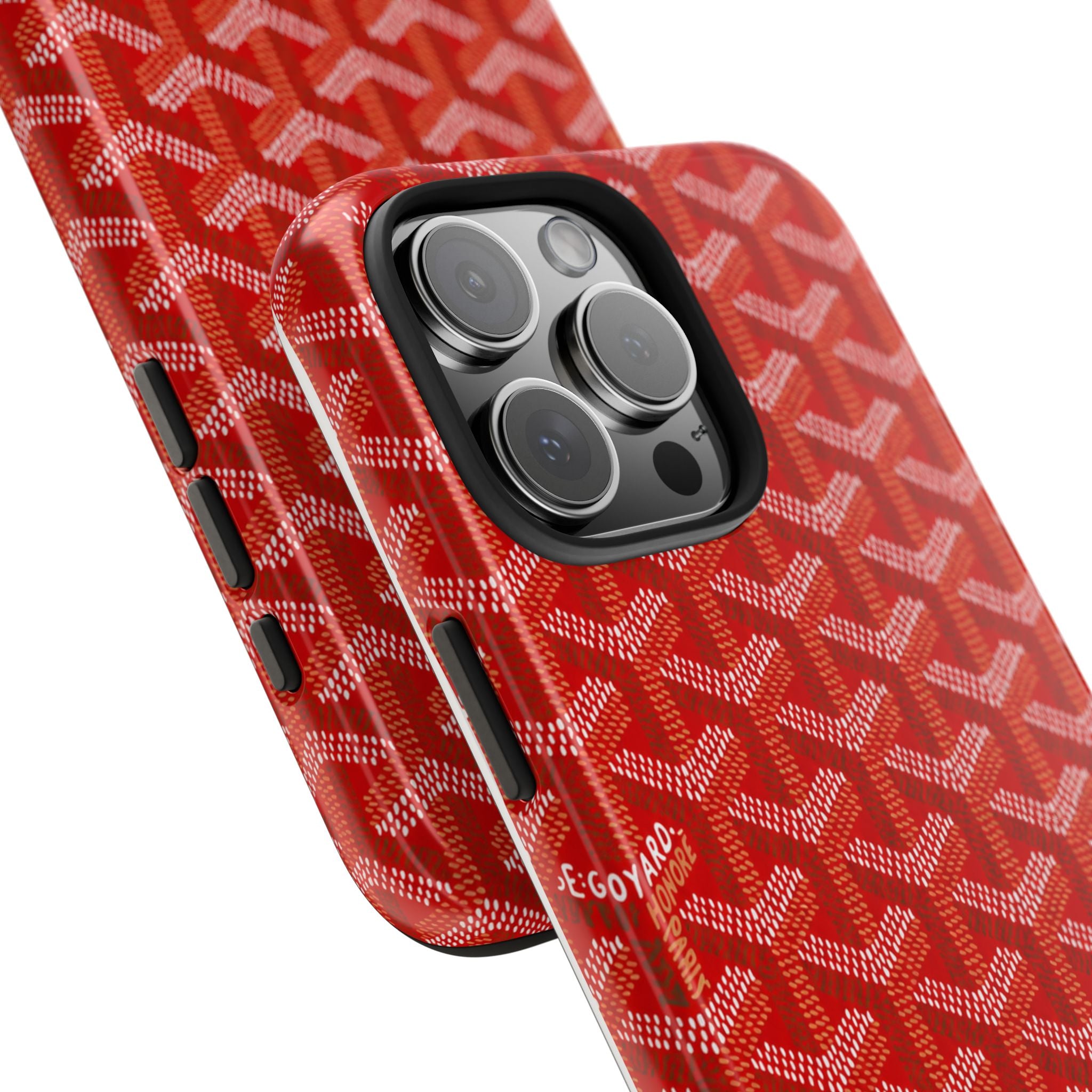 Red Goyard Phone Case
