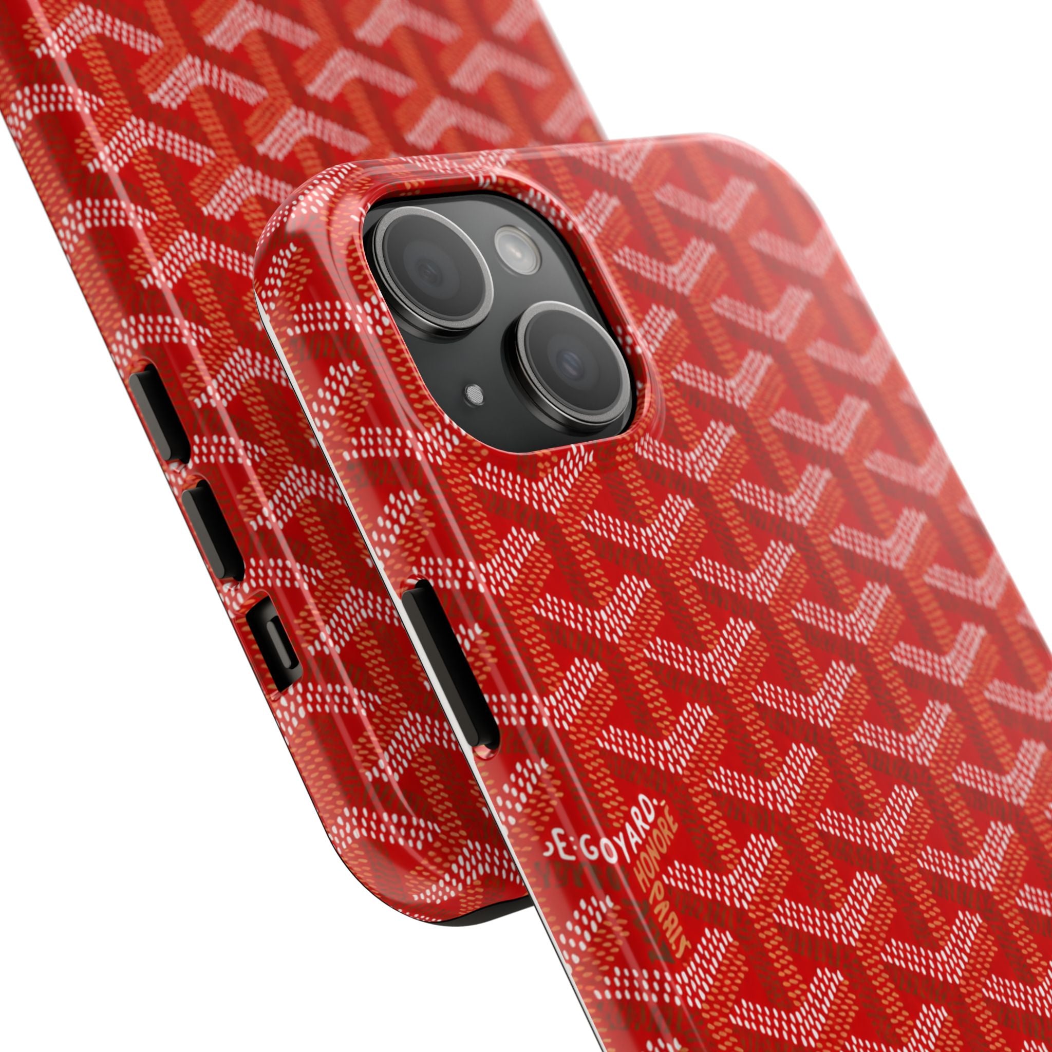 Red Goyard Phone Case