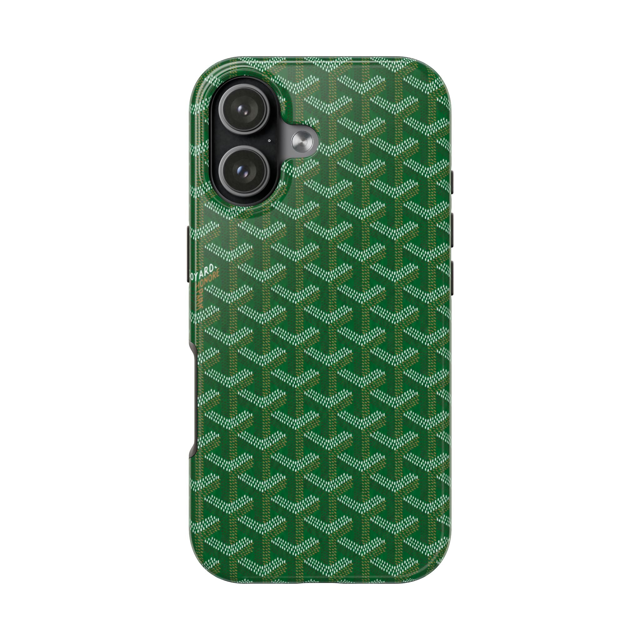 Green Goyard Phone Case