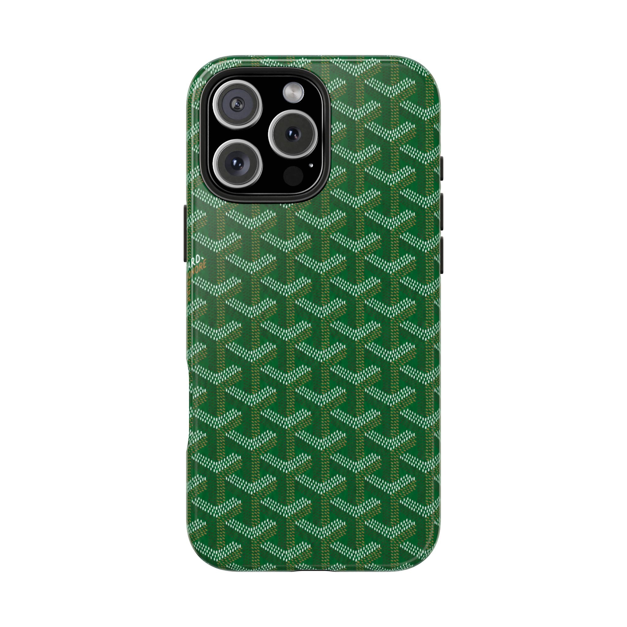 Green Goyard Phone Case