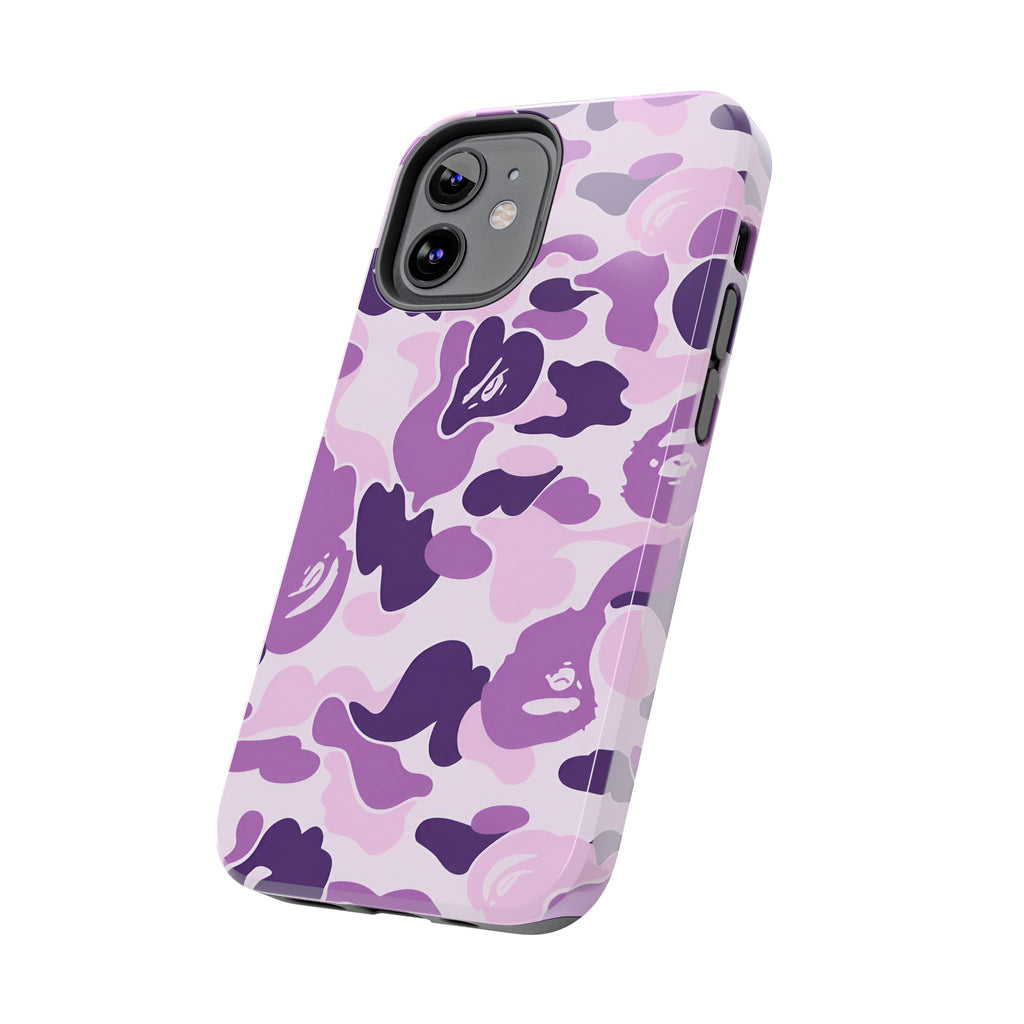 Purple Bape Print Phone Case