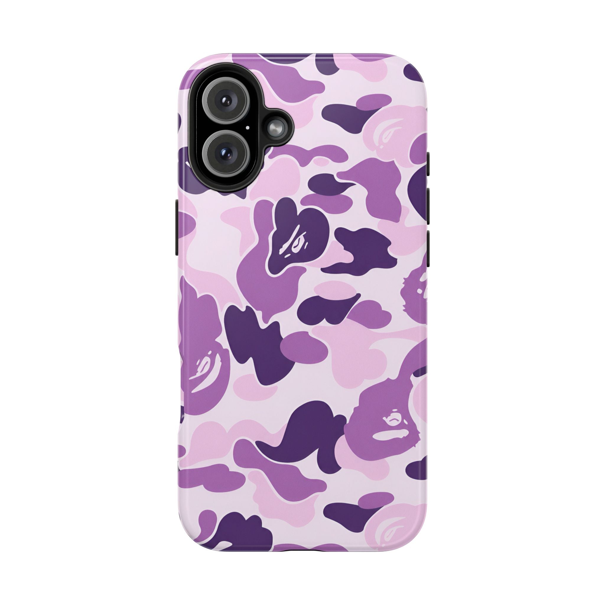 Purple Bape Print Phone Case