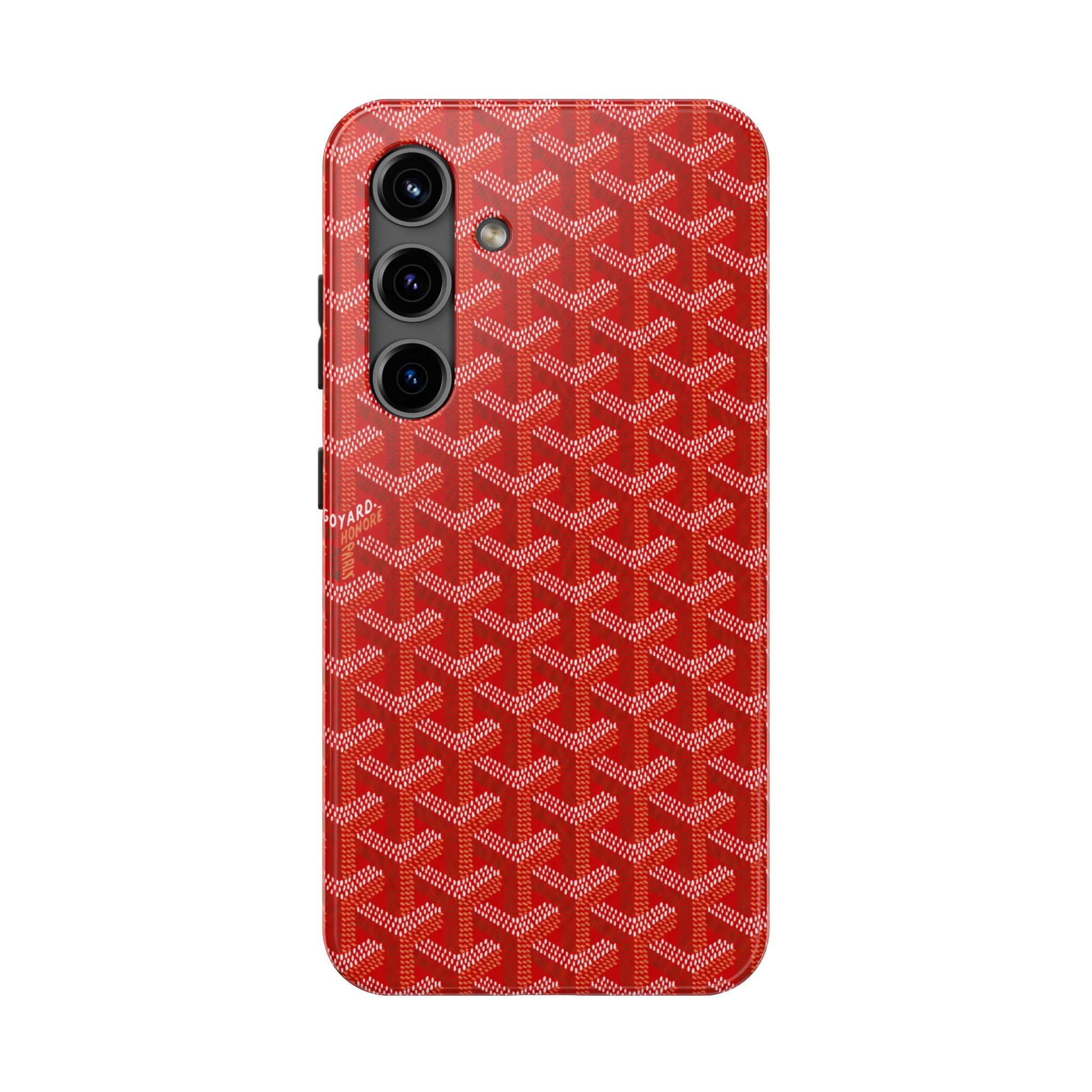 Red Goyard Phone Case