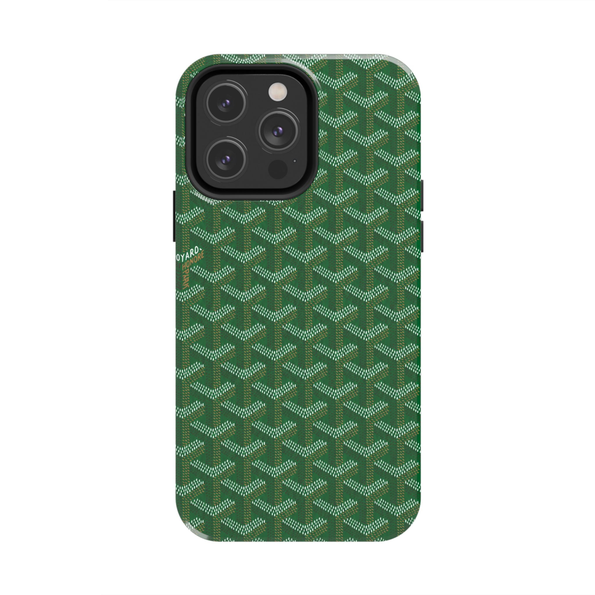 Green Goyard Phone Case