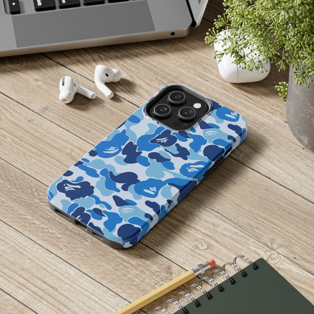 Blue Bape Print Phone Case
