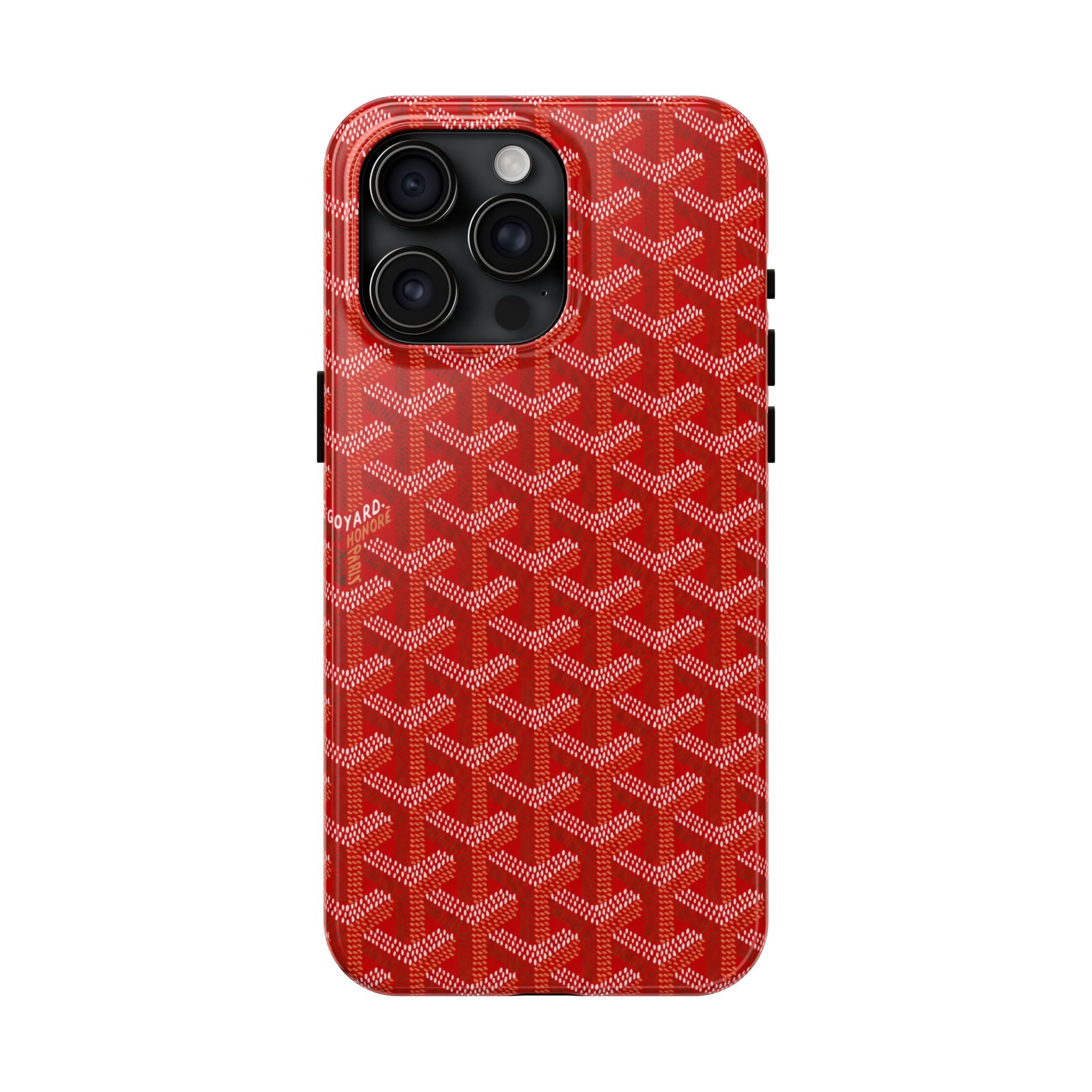 Red Goyard Phone Case