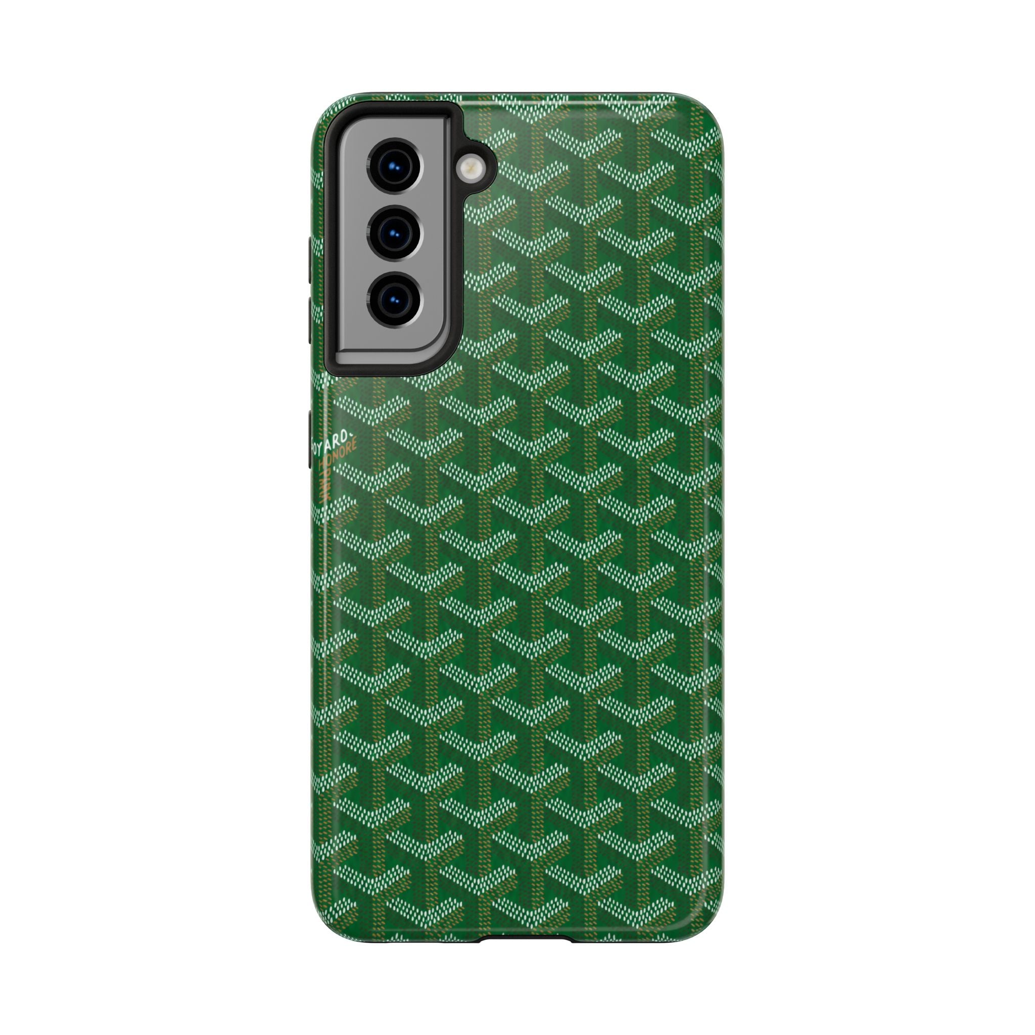 Green Goyard Phone Case