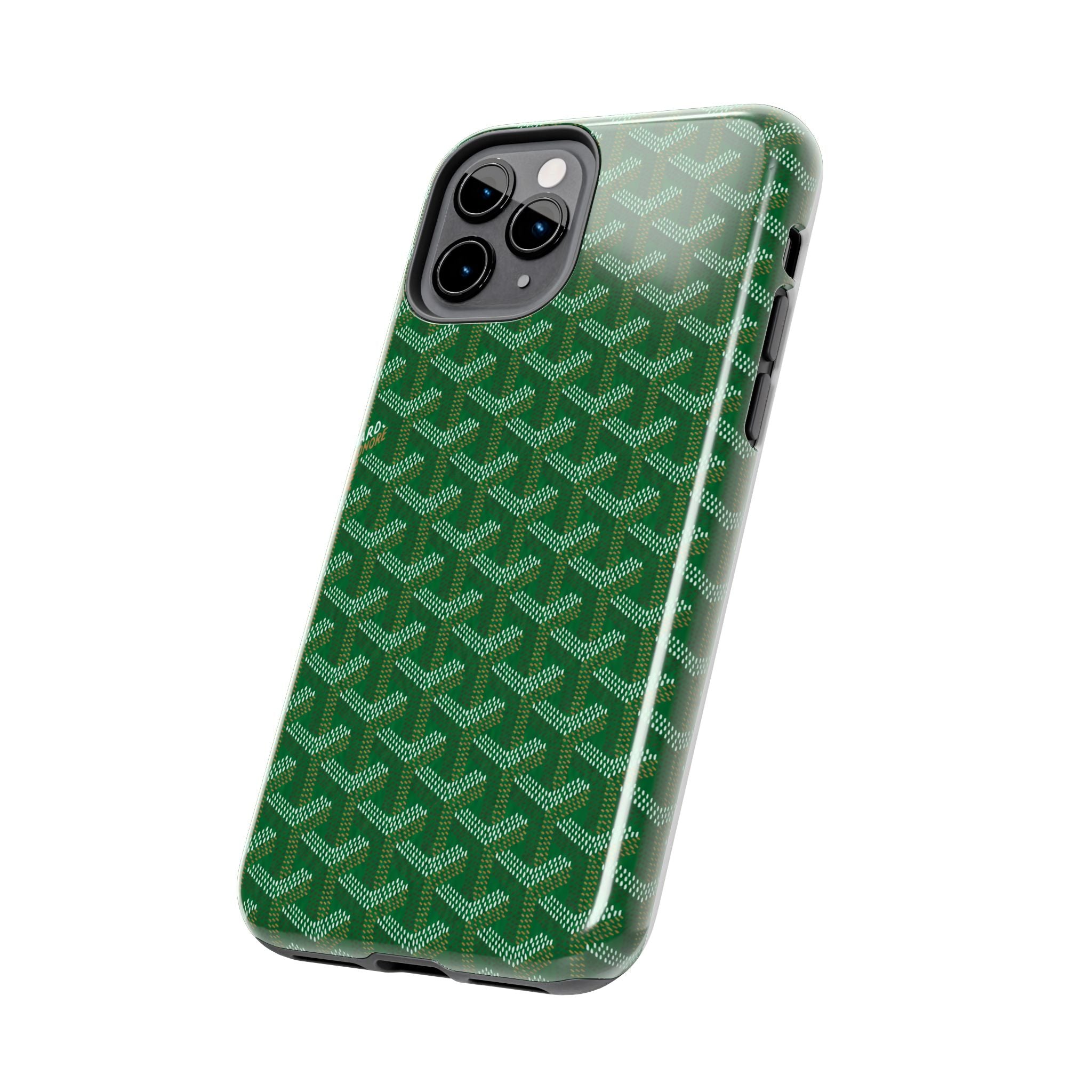 Green Goyard Phone Case