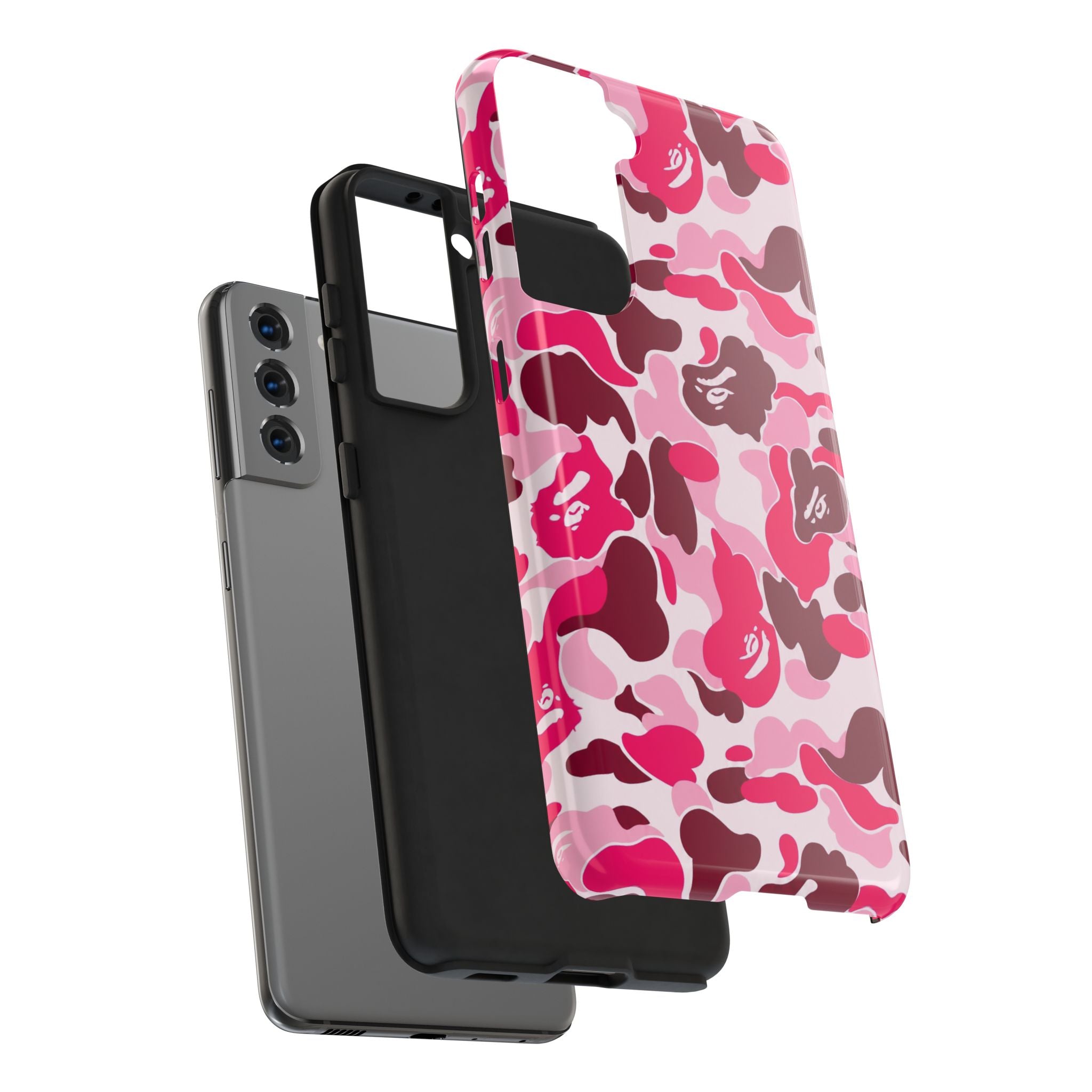 Pink Bape Print Phone Case