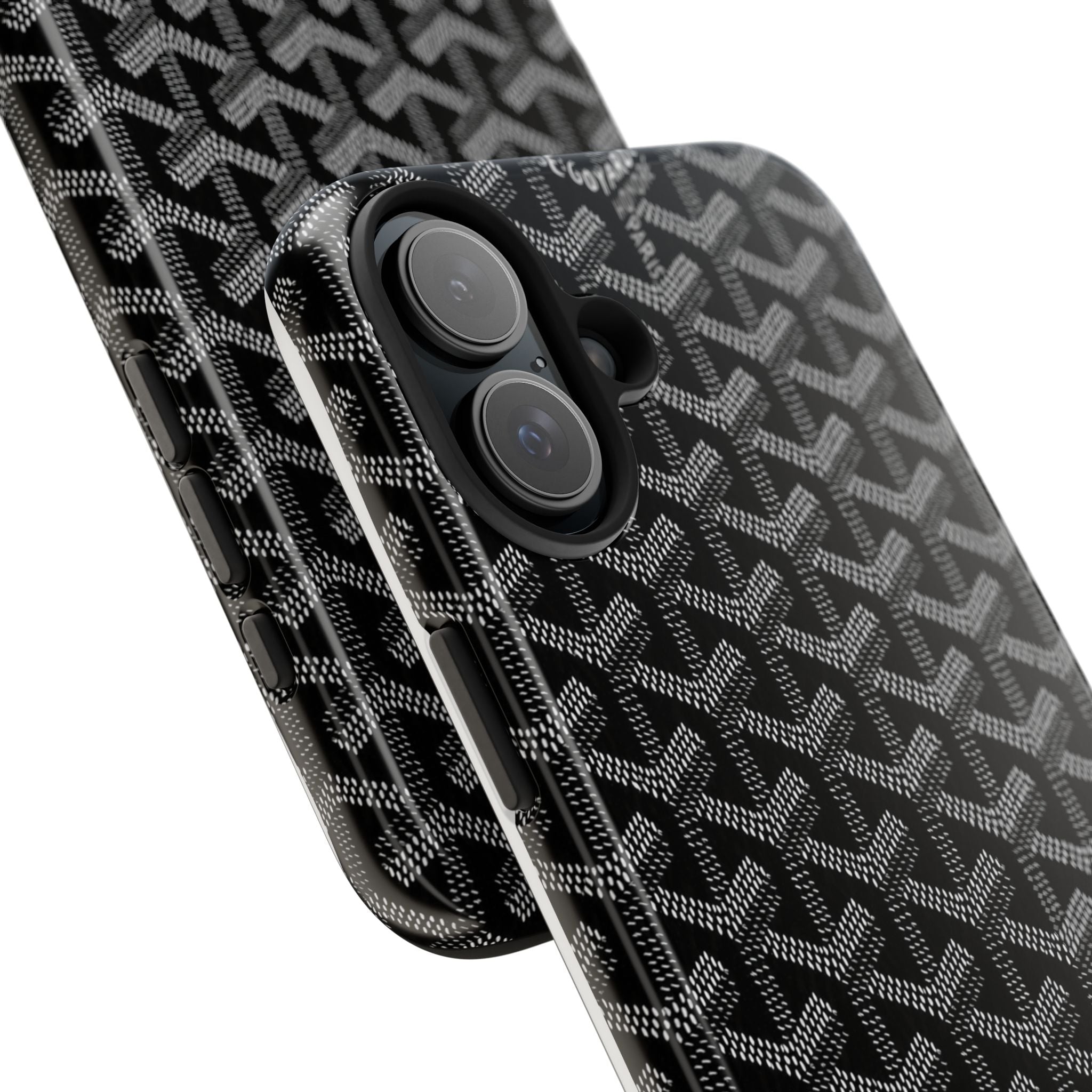 Black Goyard Phone Case
