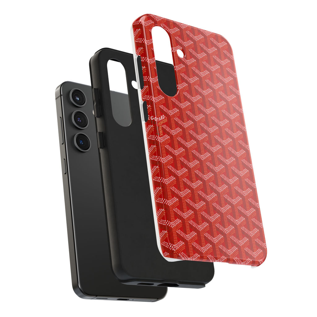 Red Goyard Phone Case