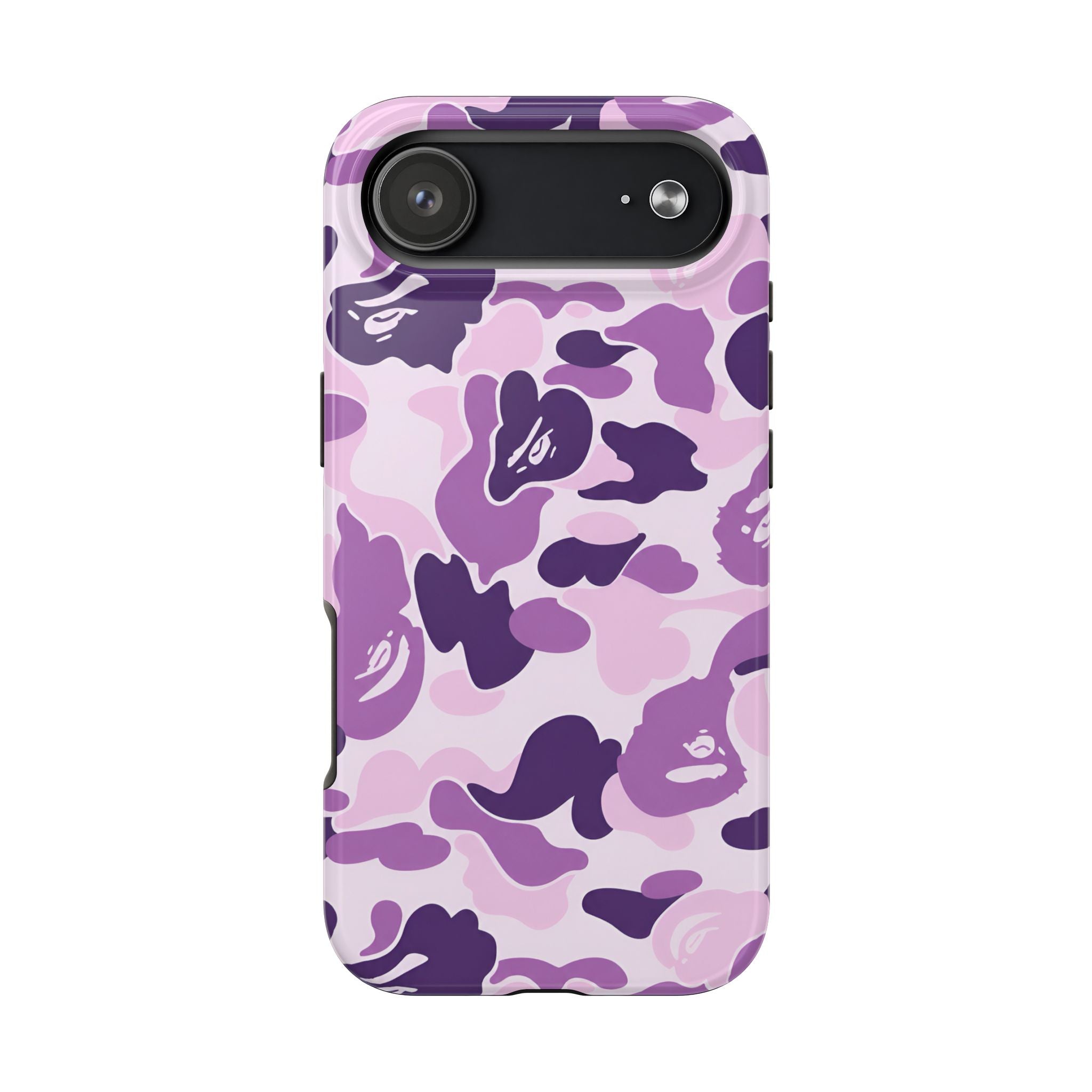Purple Bape Print Phone Case