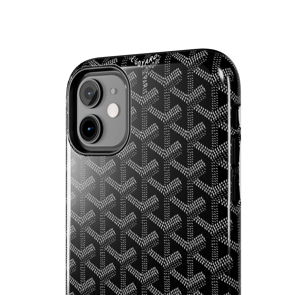 Black Goyard Phone Case
