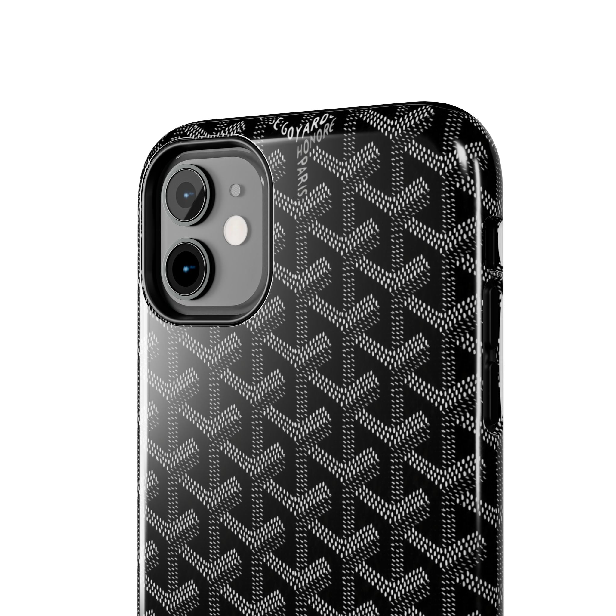 Black Goyard Phone Case