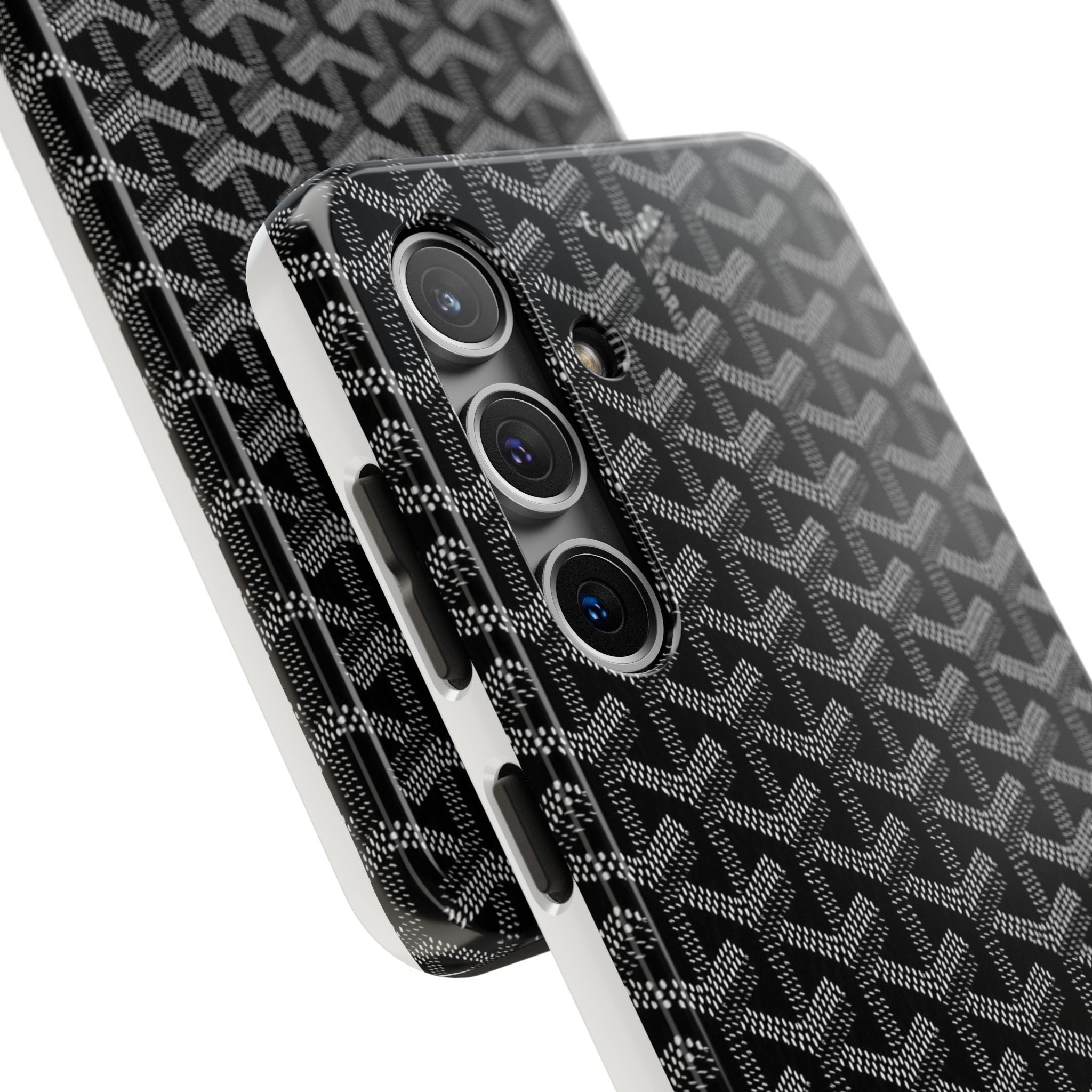 Black Goyard Phone Case