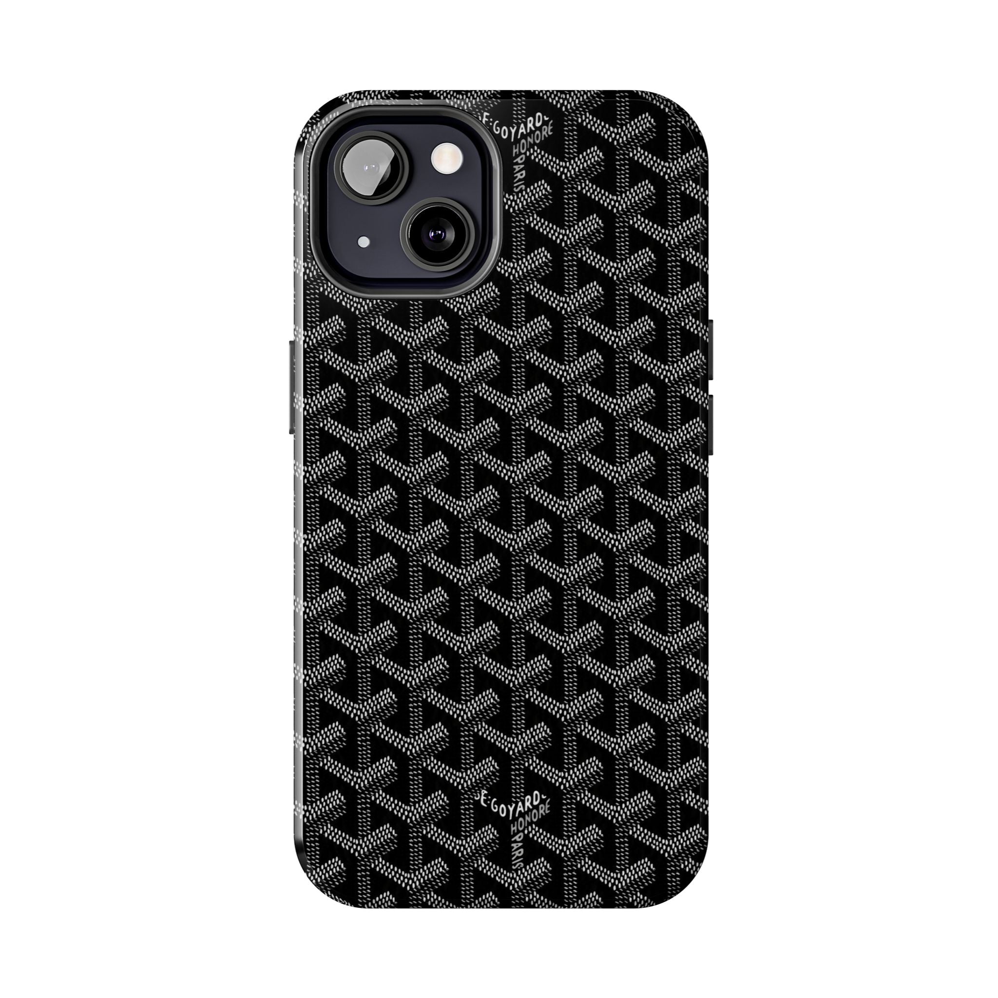 Black Goyard Phone Case