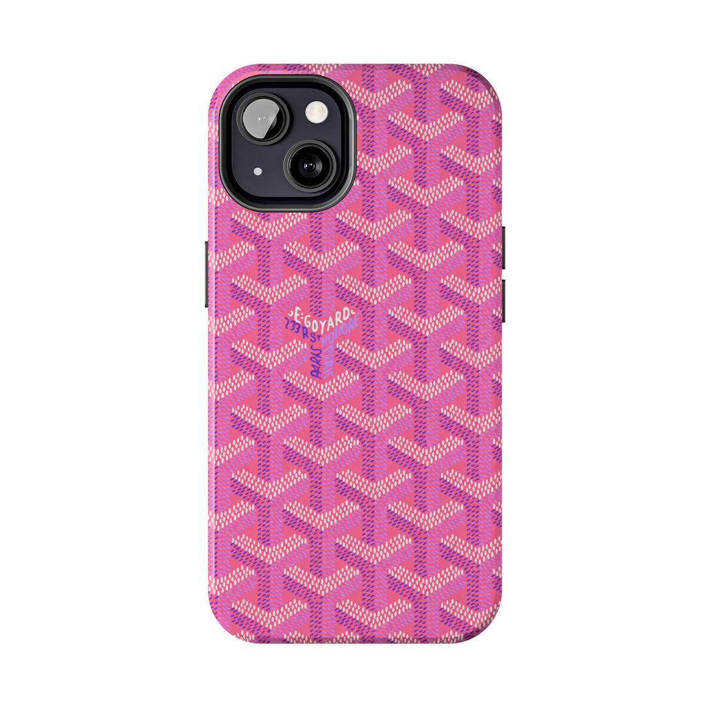 Pink Goyard Phone Case