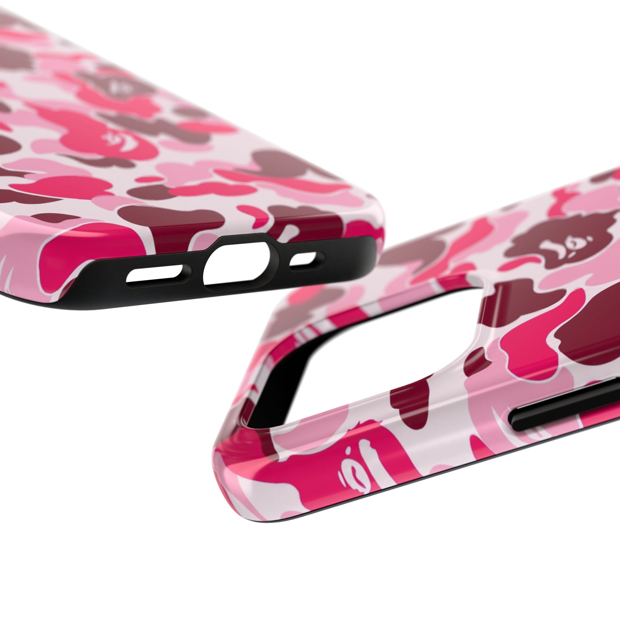 Pink Bape Print Phone Case