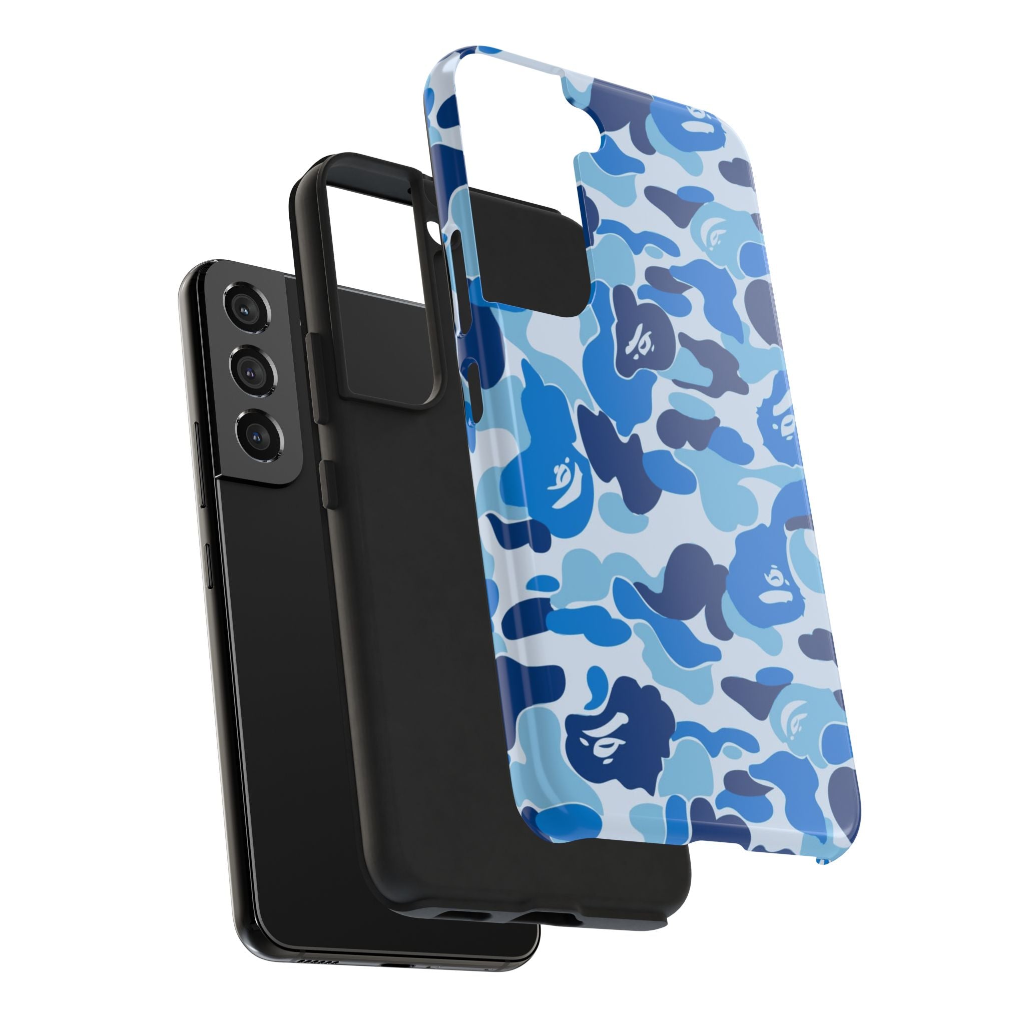 Blue Bape Print Phone Case