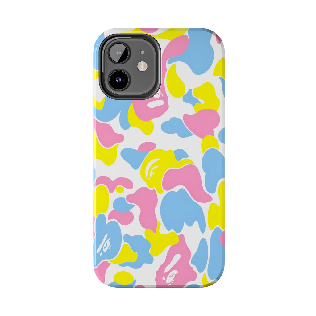 Multicolor Bape Print Phone Case