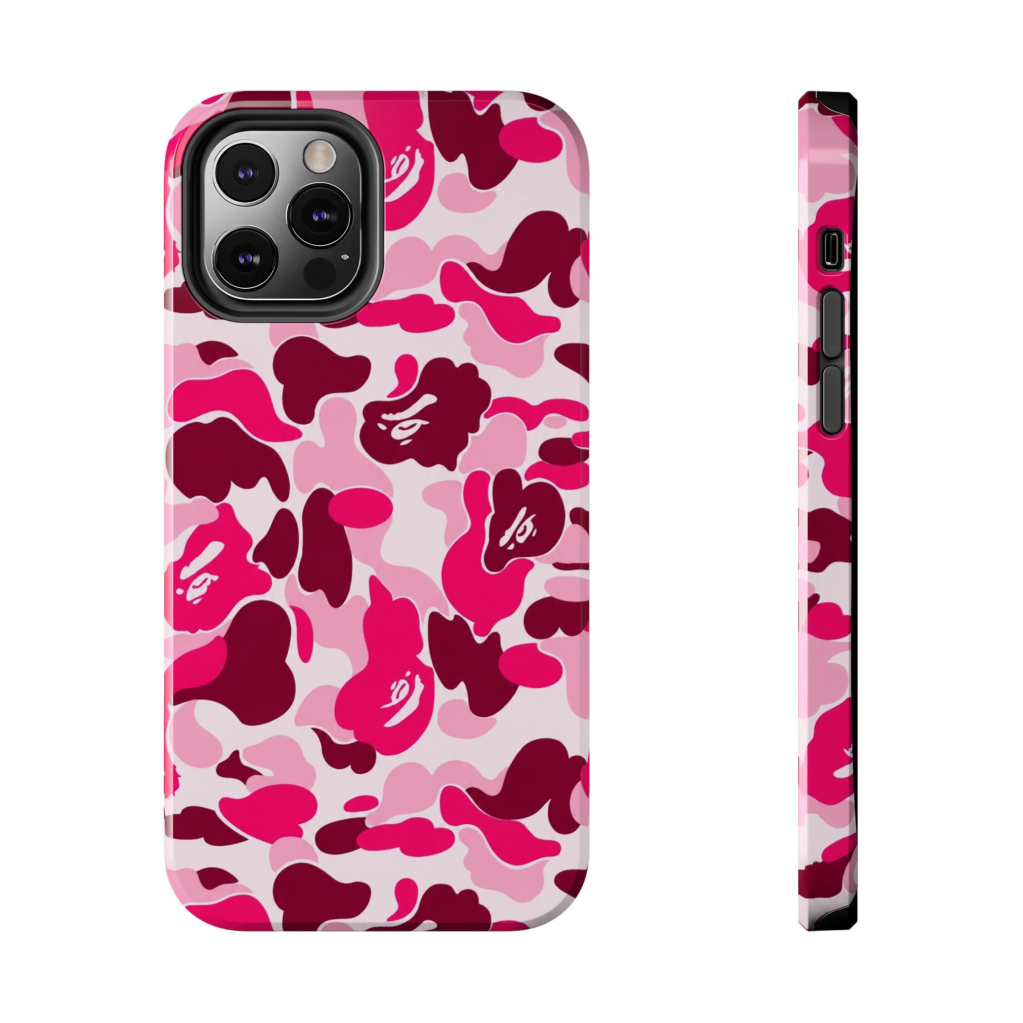 Pink Bape Print Phone Case