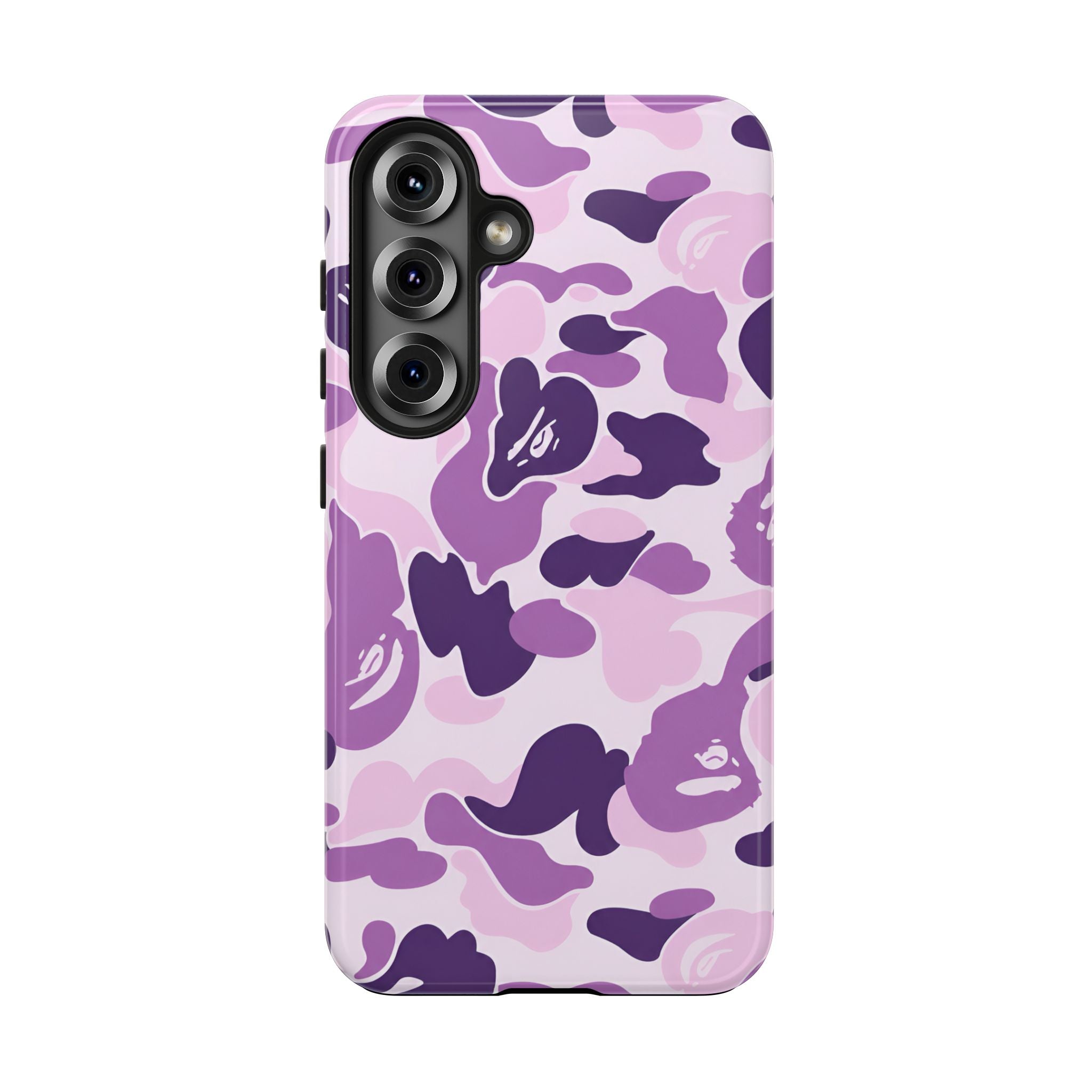 Purple Bape Print Phone Case
