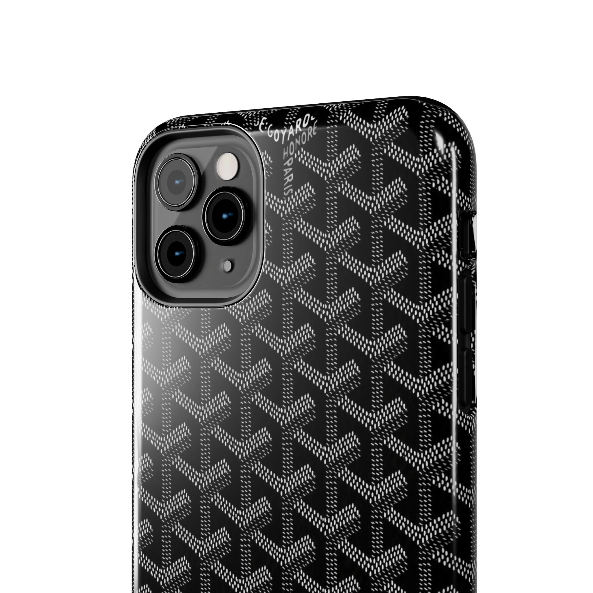 Black Goyard Phone Case