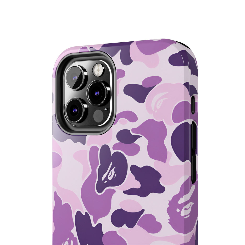 Purple Bape Print Phone Case