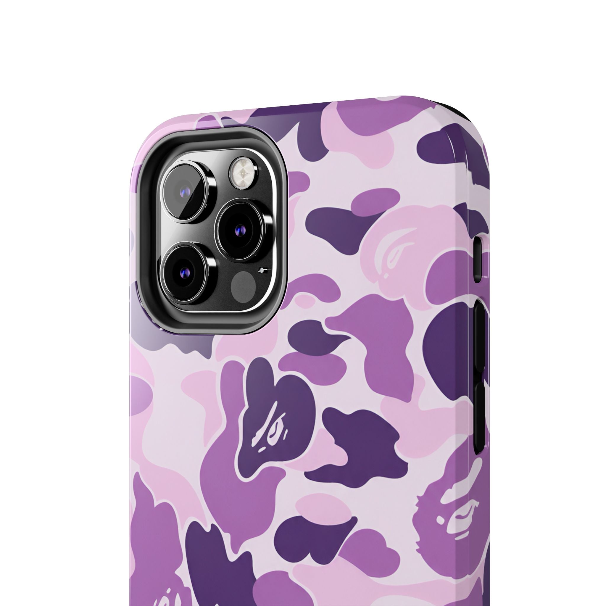 Purple Bape Print Phone Case