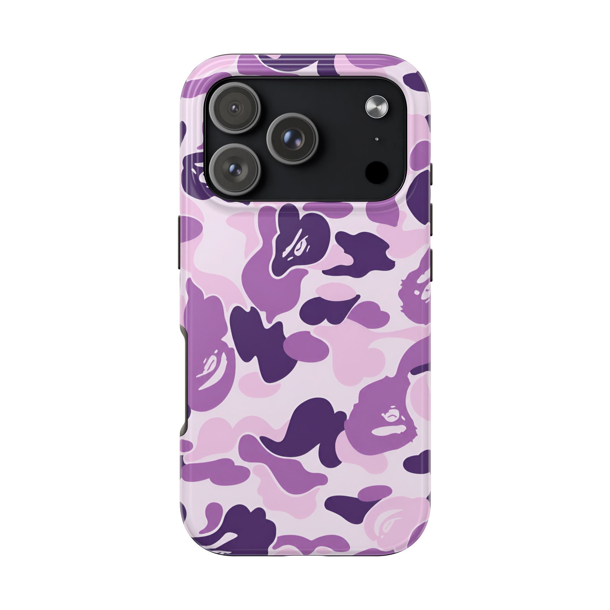 Purple Bape Print Phone Case