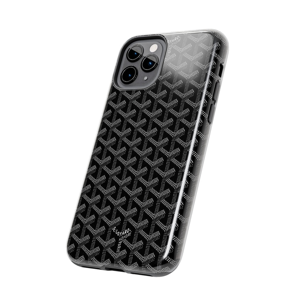 Black Goyard Phone Case