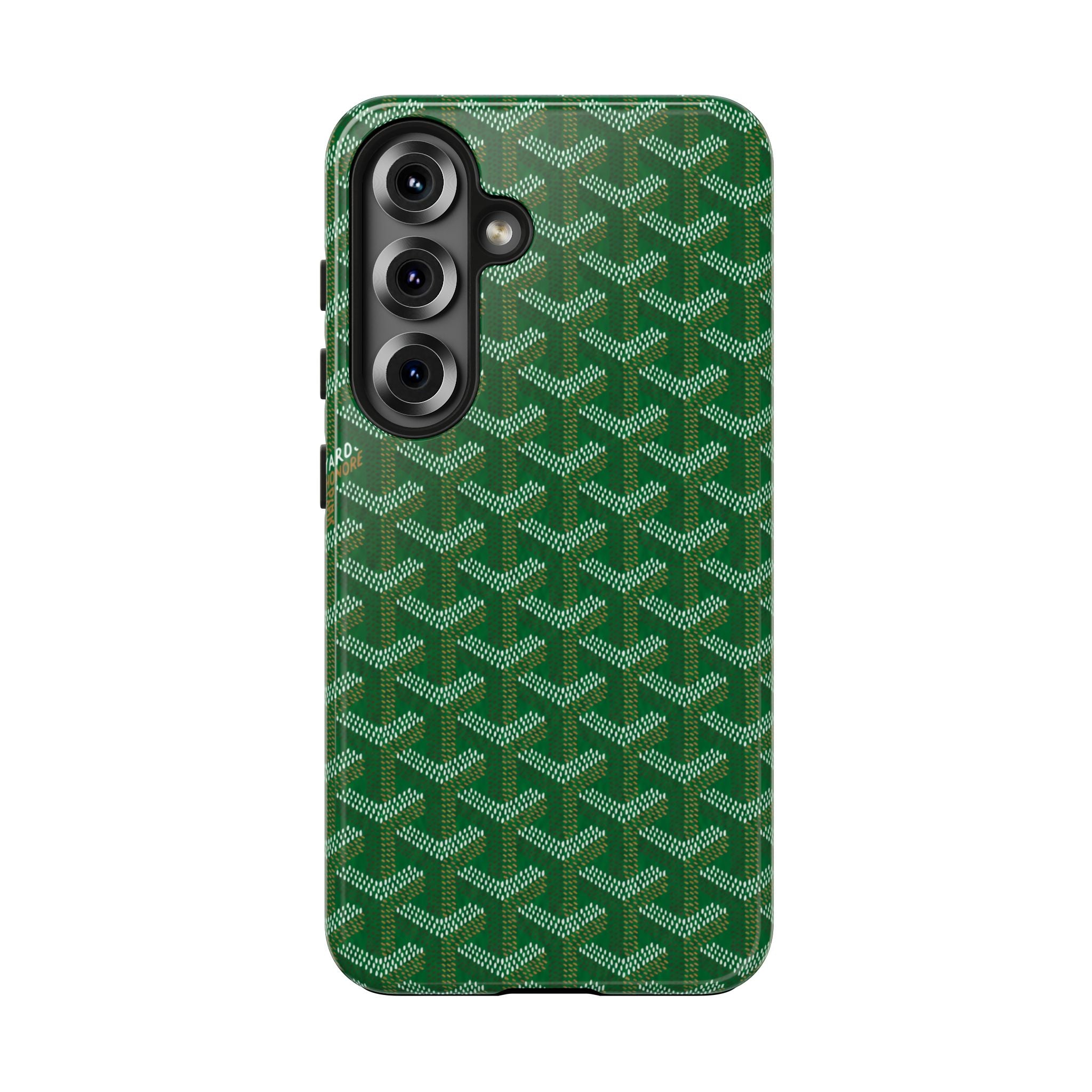 Green Goyard Phone Case