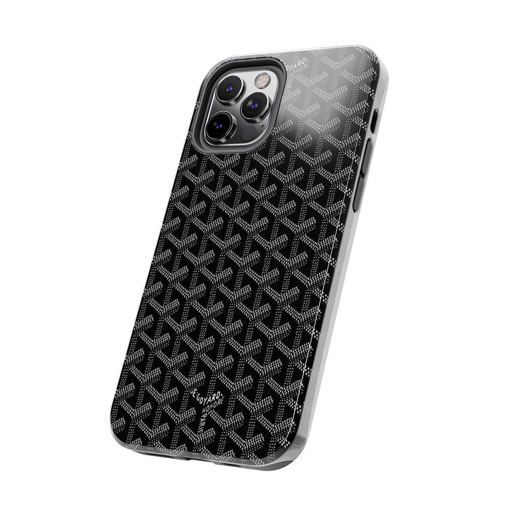 Black Goyard Phone Case