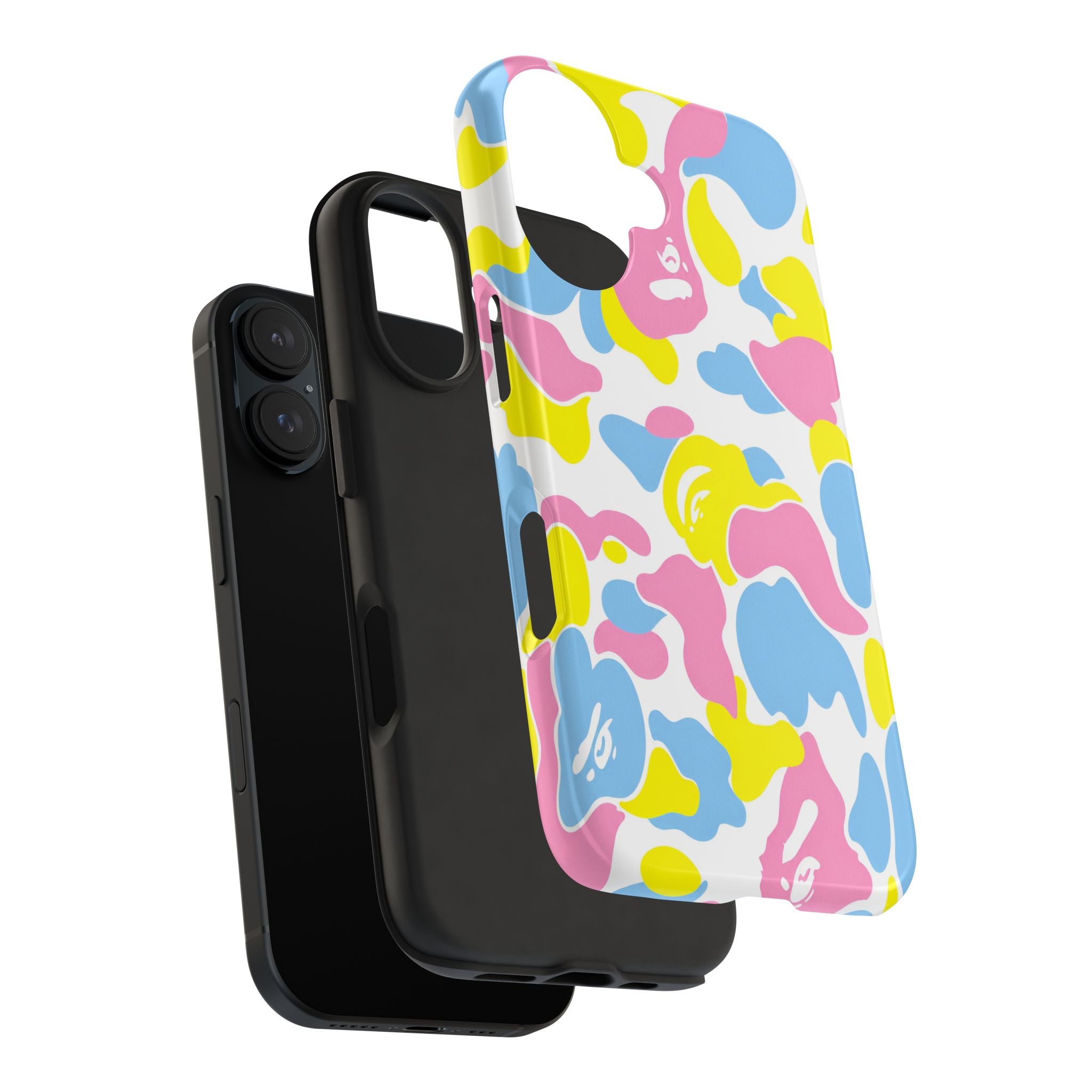 Multicolor Bape Print Phone Case