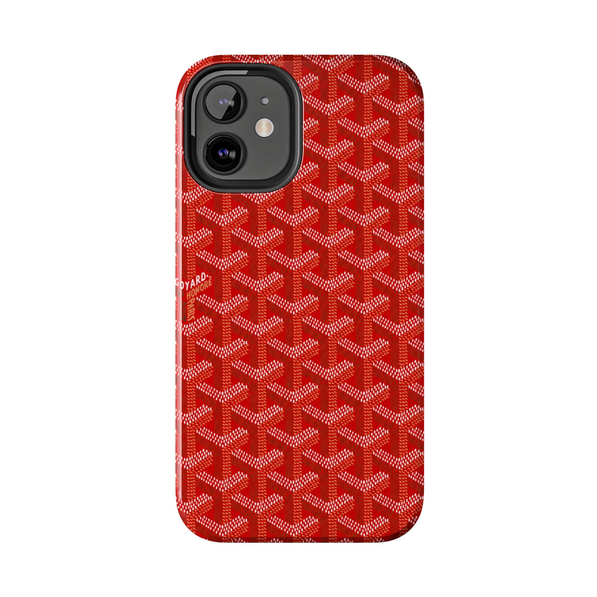 Red Goyard Phone Case
