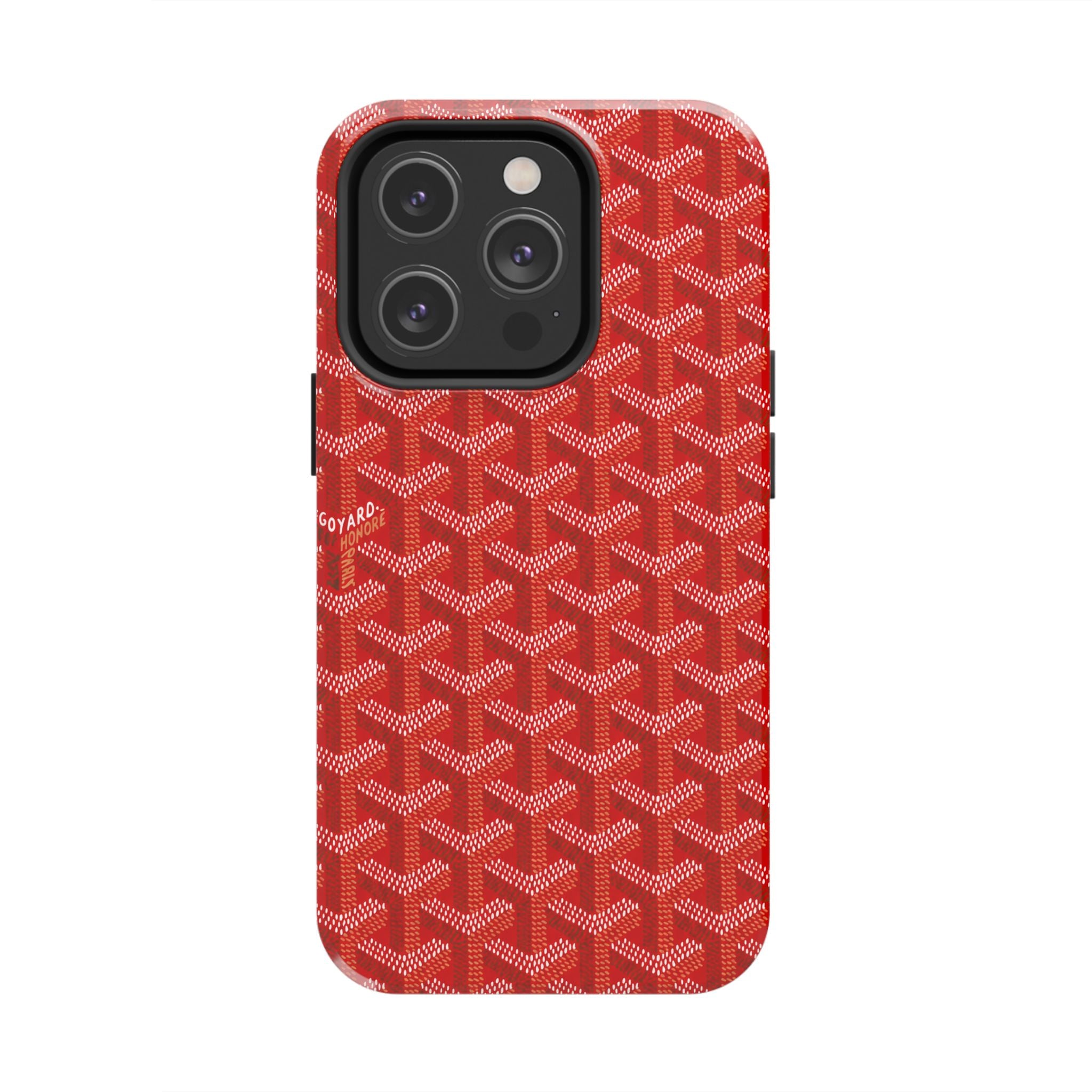 Red Goyard Phone Case
