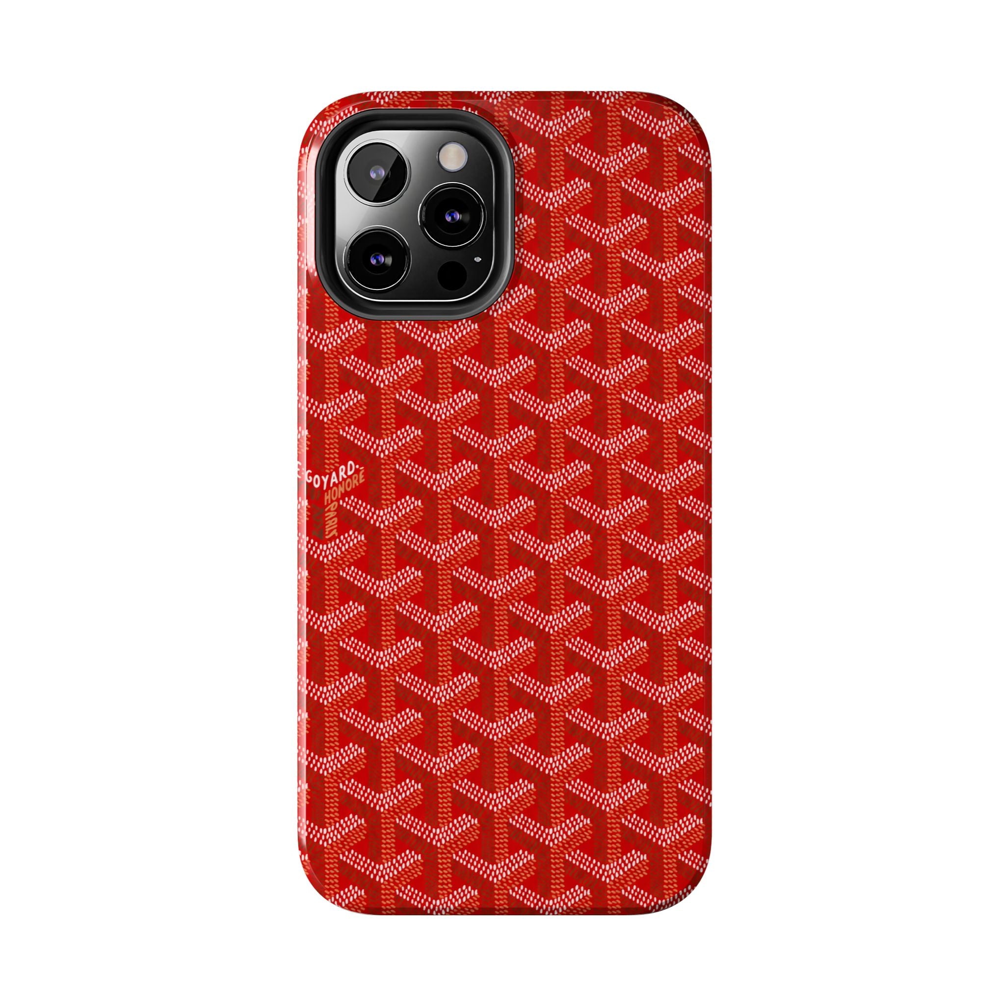 Red Goyard Phone Case