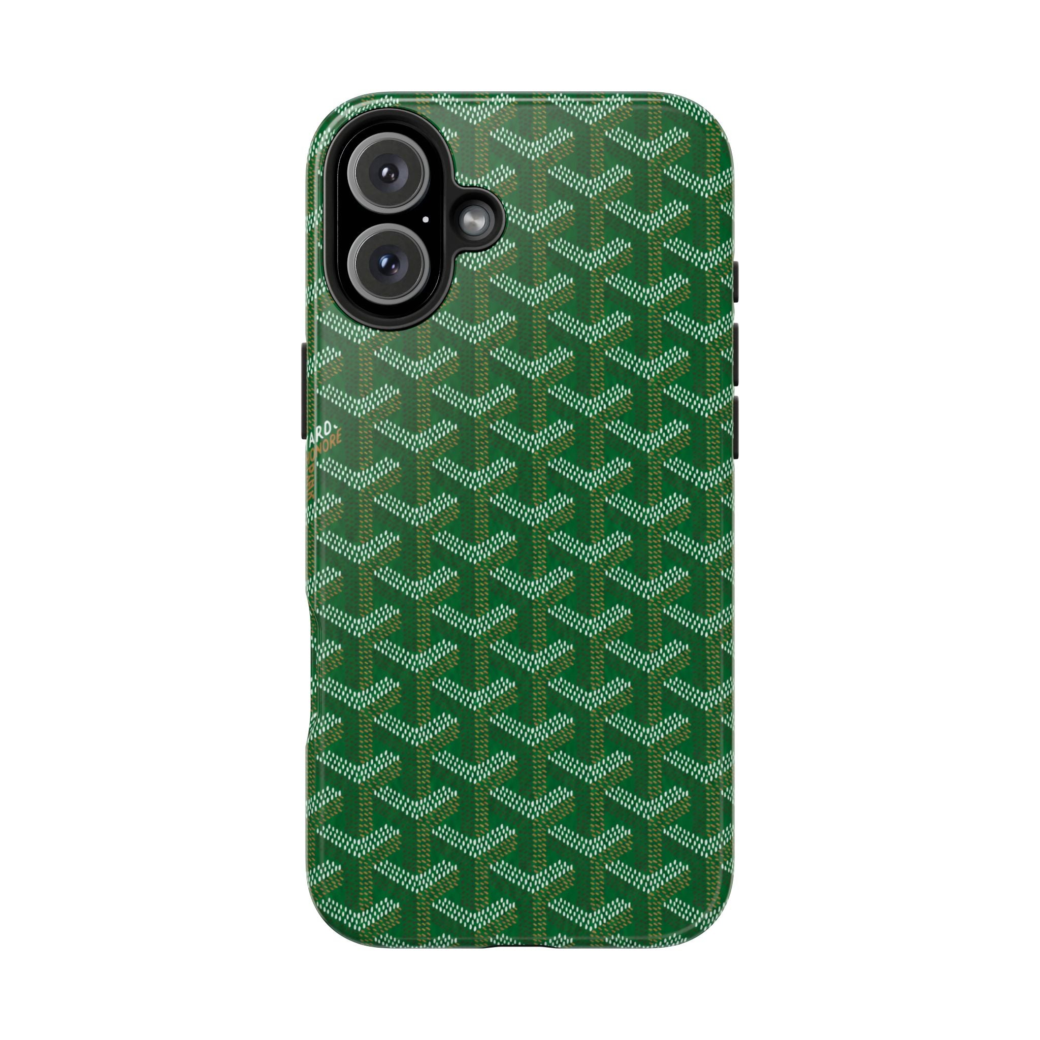 Green Goyard Phone Case