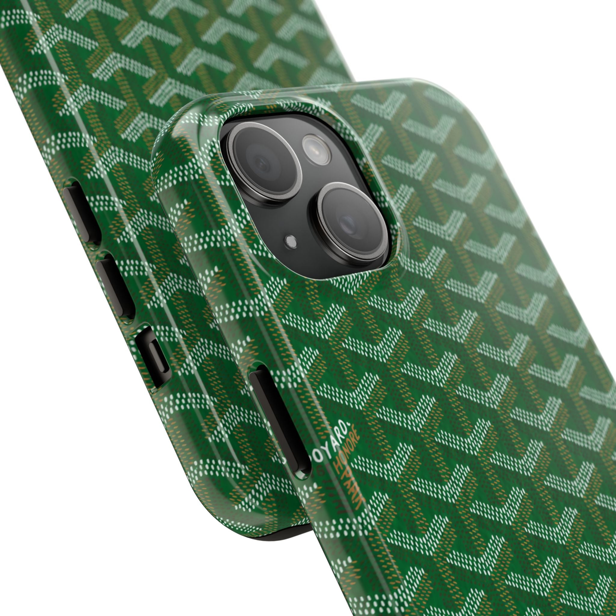 Green Goyard Phone Case