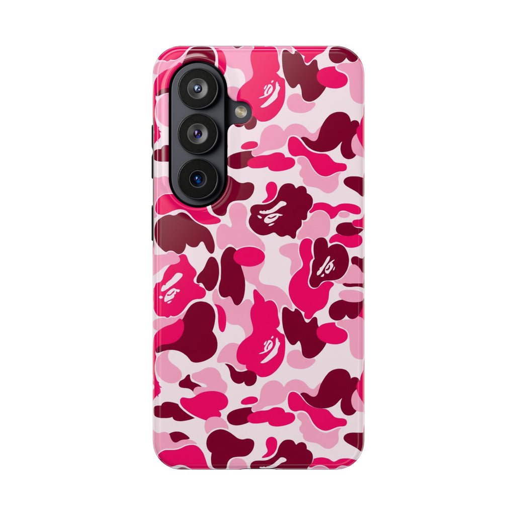 Pink Bape Print Phone Case