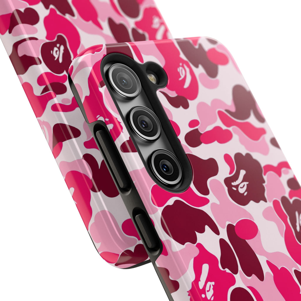 Pink Bape Print Phone Case
