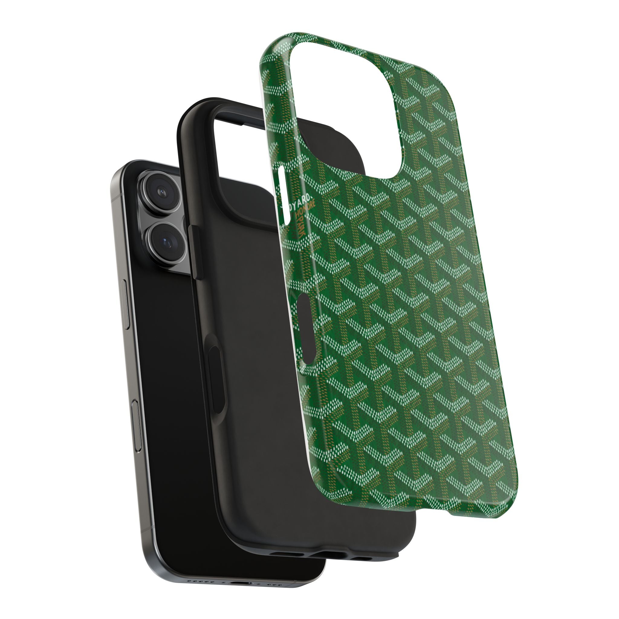Green Goyard Phone Case