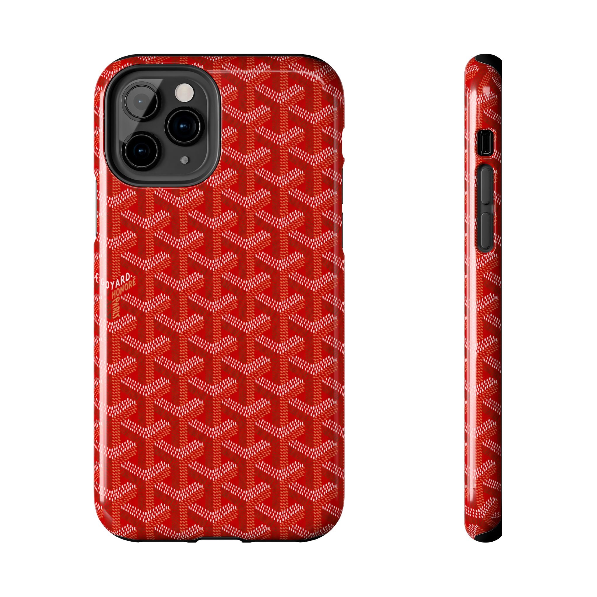 Red Goyard Phone Case
