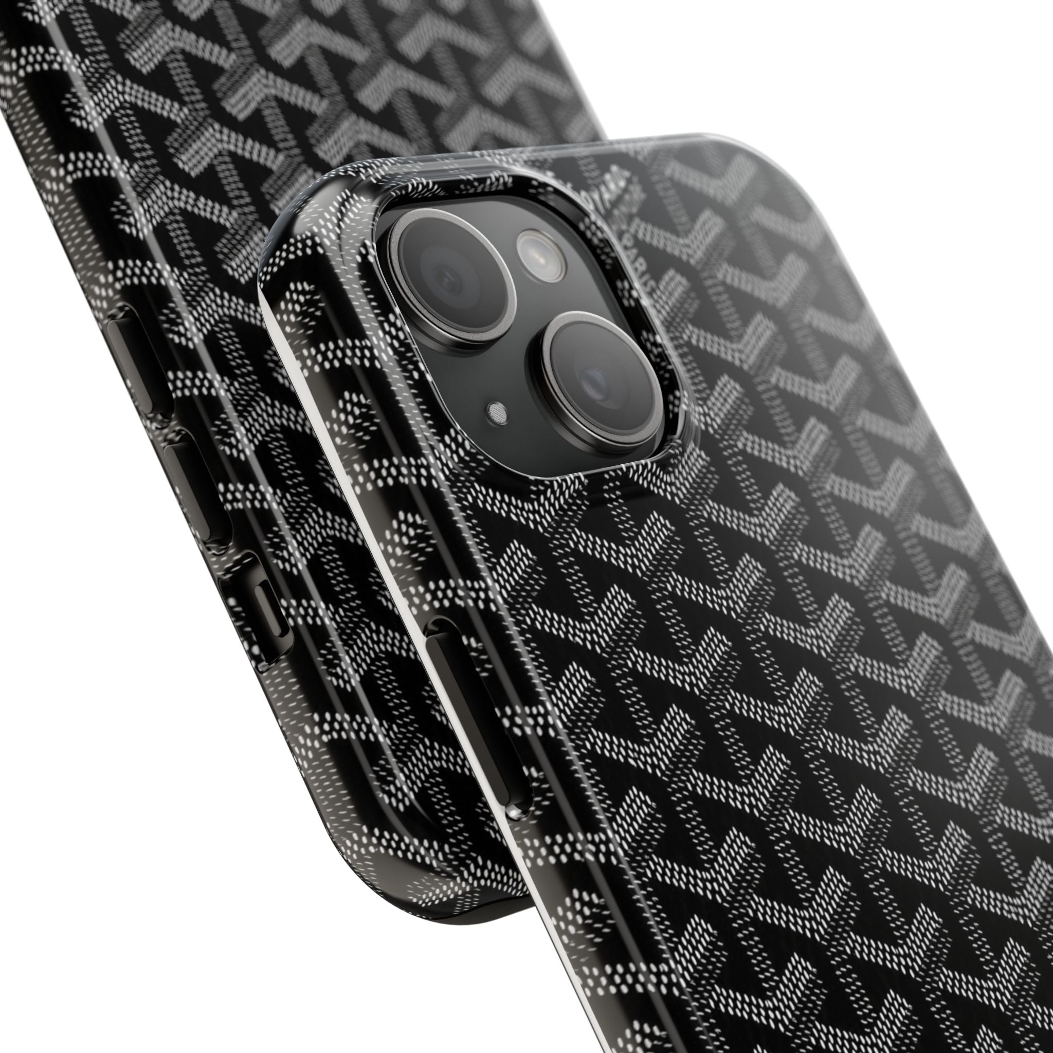 Black Goyard Phone Case