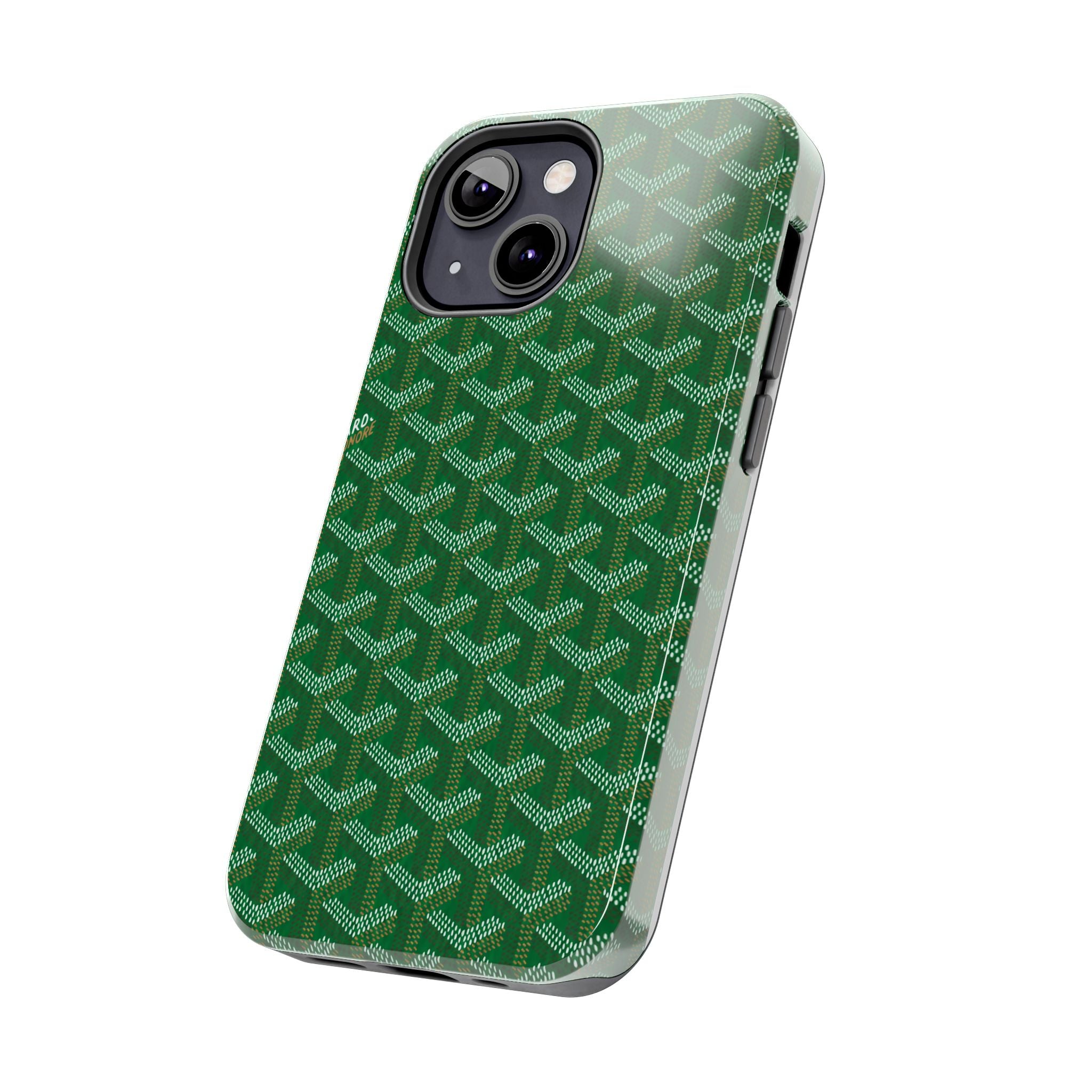 Green Goyard Phone Case